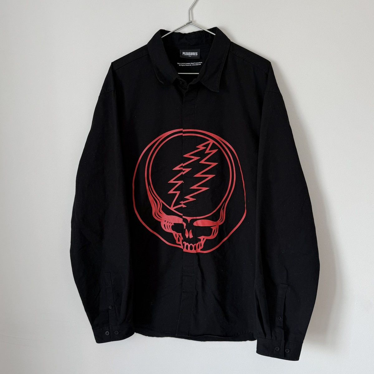 Pleasures Pleasures x Grateful Dead Steal Your Face Skull Shirt Size US XL / EU 56 / 4 - 3 Thumbnail