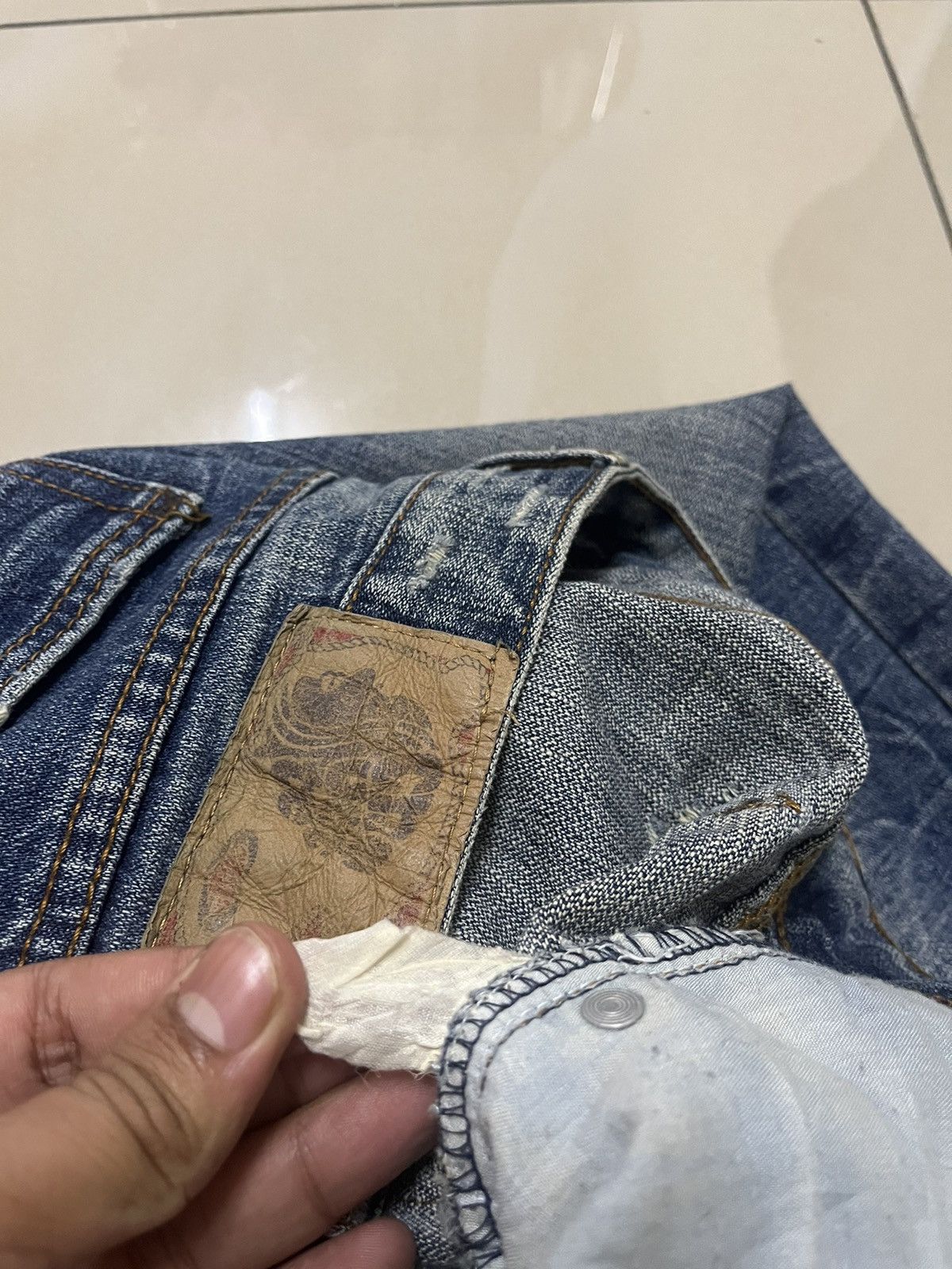 Hysteric Glamour Flare Jeans chouette distressed thunder denim low rise Size US 32 / EU 48 - 12 Thumbnail