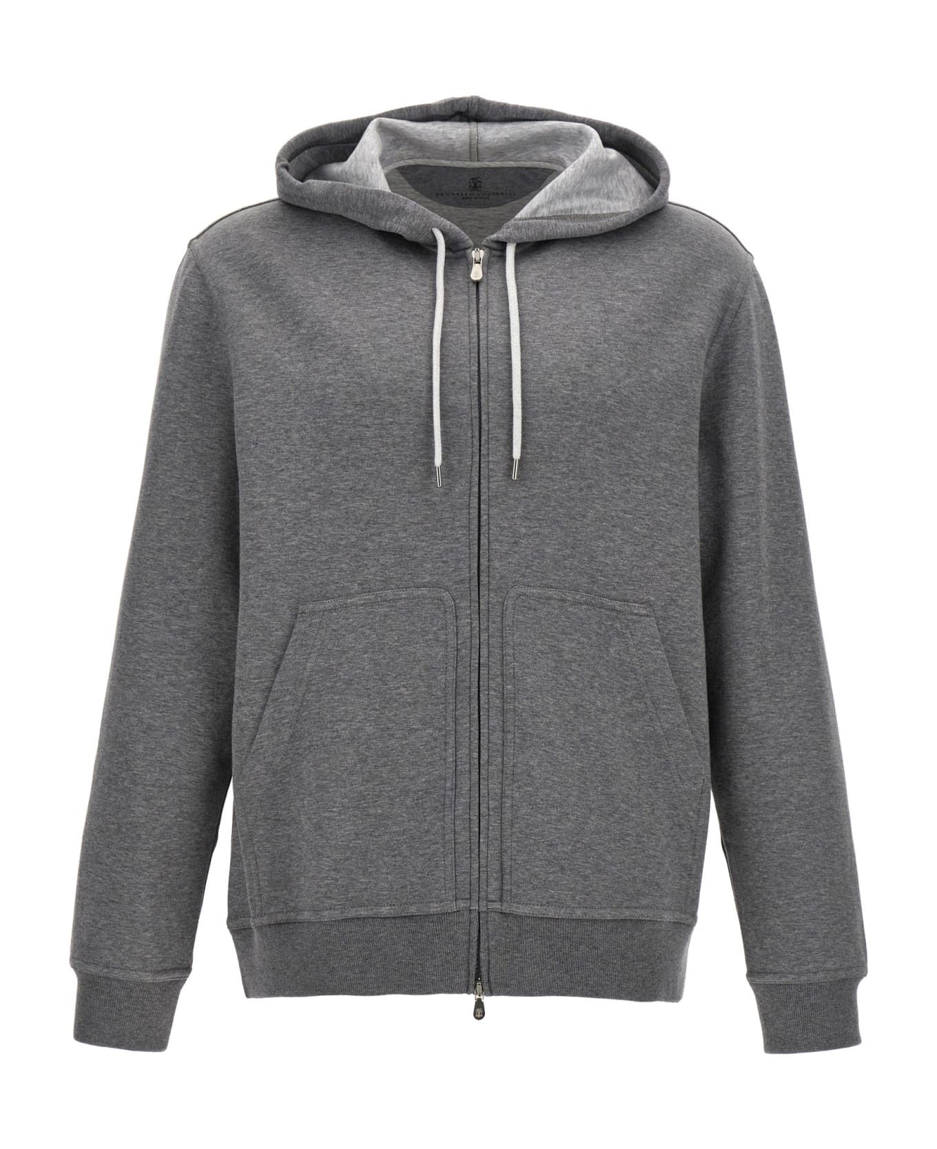 Brunello Cucinelli Hoodie in Grey Size US XL / EU 56 / 4 - 1 Thumbnail