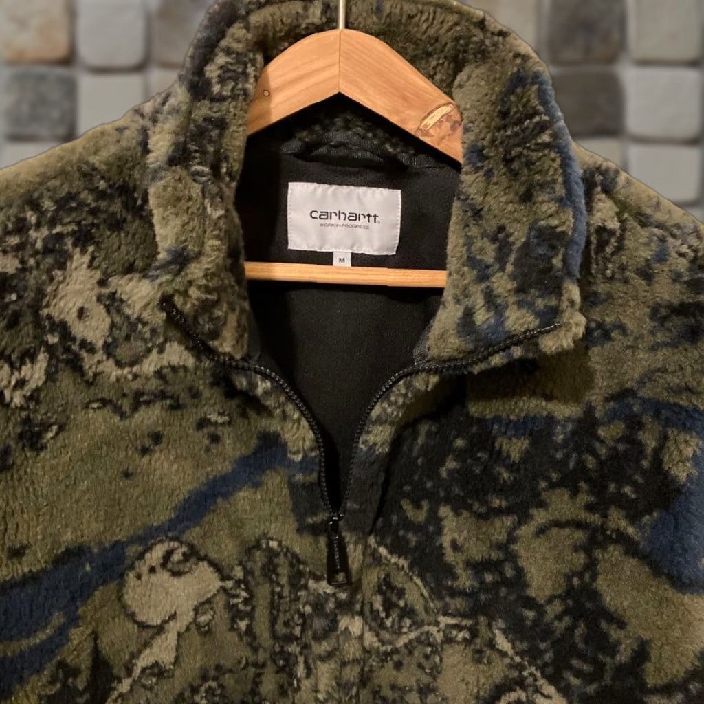 Carhartt Carhartt WIP HIGH PLAINS LINER Boa Jacket Khaki M Regular Stand-Up Collar Zip Full Zip Jacket Mens Used Fashion Camouflage Fall Size US M / EU 48-50 / 2 - 1 Thumbnail