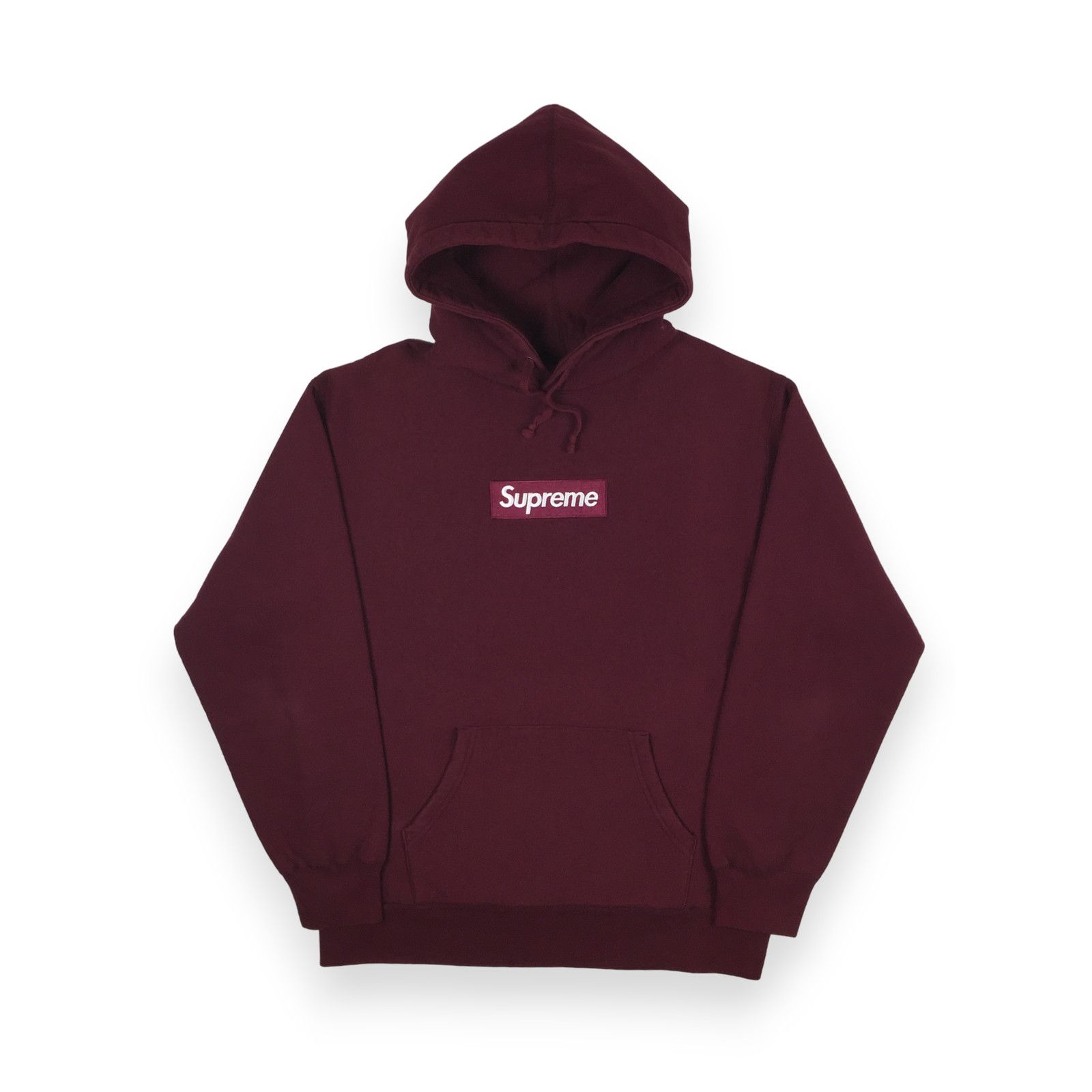 Supreme 2011 Supreme Burgundy Box Logo Hoodie Size US XL / EU 56 / 4 - 1 Thumbnail