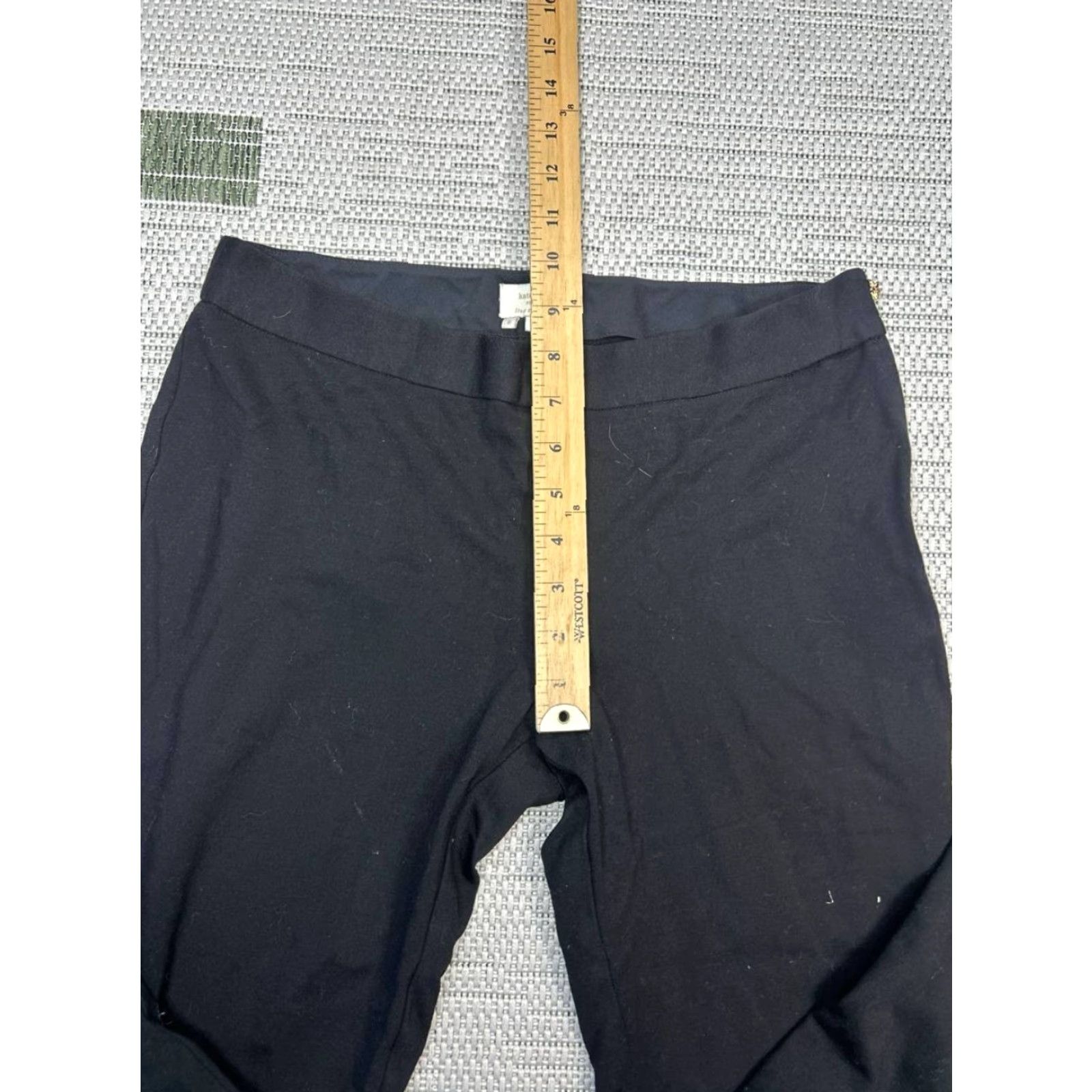 Vintage kate spade new york Dress Pants Women 6 Black Low Rise Skinny Leg Formal Dress Pants Size 28" / US 6 / IT 42 - 4 Thumbnail