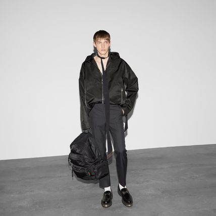 Gucci o1loc1c1225 793664 Nylon Hooded Jacket With Embroidery Black Size US M / EU 48-50 / 2 - 4 Thumbnail