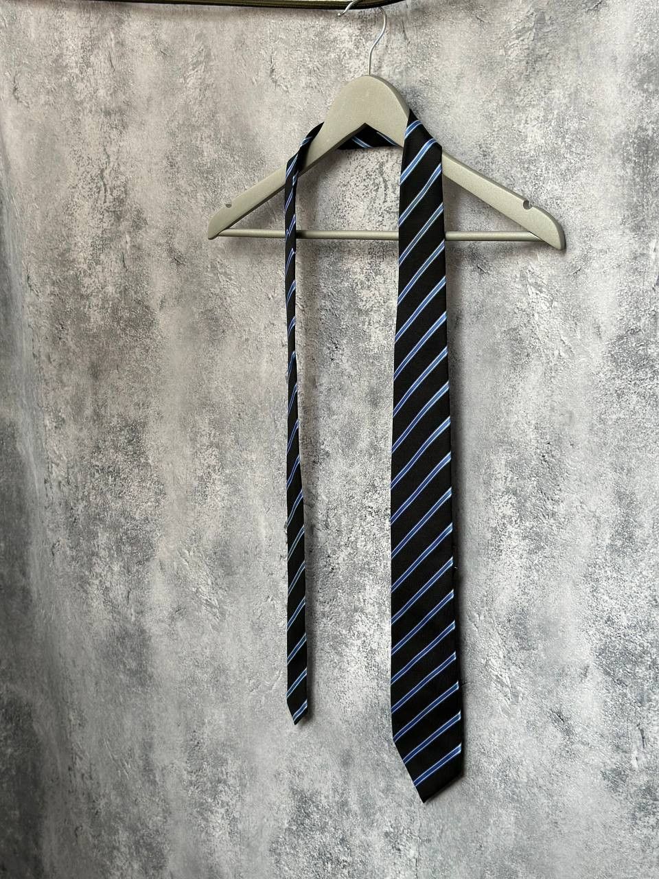 Ermenegildo Zegna Ermenegildo Zegna Tie Striped Black/Blue Silk Size ONE SIZE - 1 Thumbnail