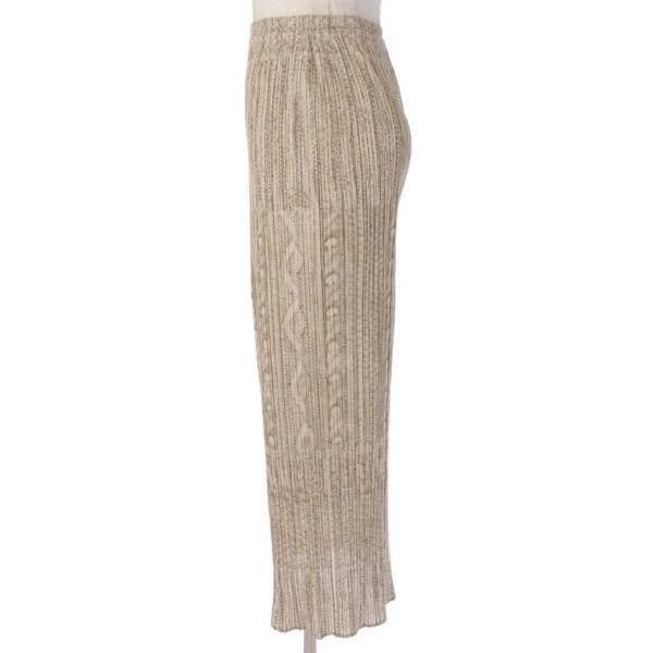 Issey Miyake Issey Miyake size:3 Beige twisted pleated skirt Size 42" / US 20 - 4 Thumbnail