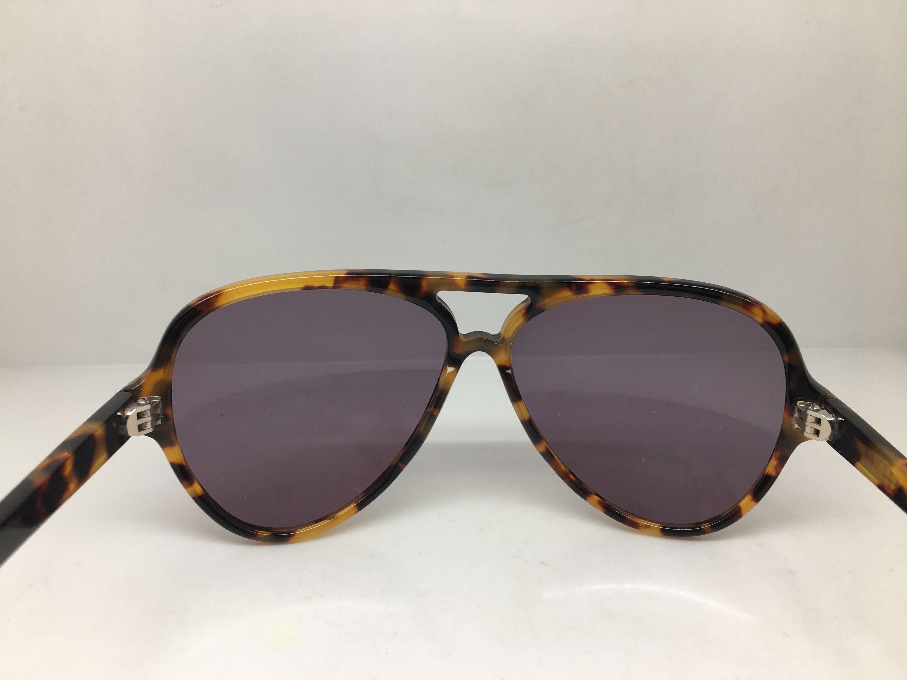 Vintage Handmade Tortoise Acetate Aviator Sunglasses Frame Pilot Size ONE SIZE - 5 Thumbnail