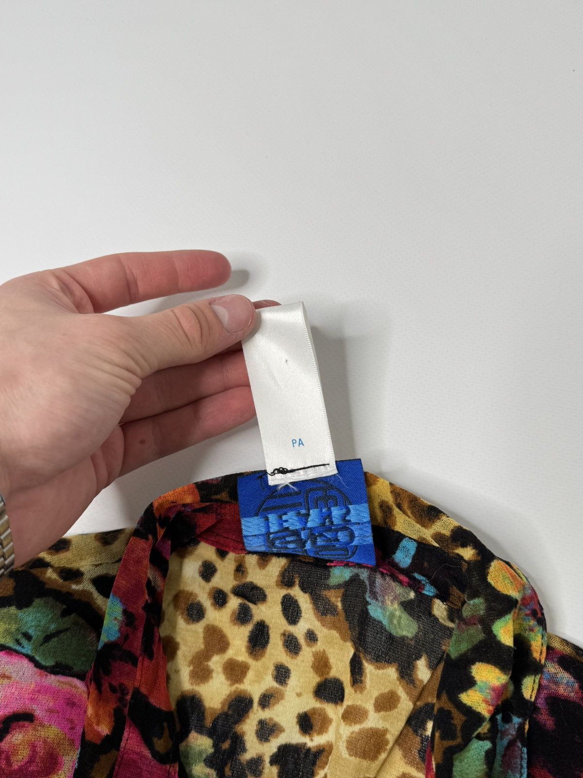 Kenzo Vintage 90s rare Floral Kenzo Jeans Mesh shirt gaultier vibe Size XL / US 12-14 / IT 48-50 - 4 Thumbnail