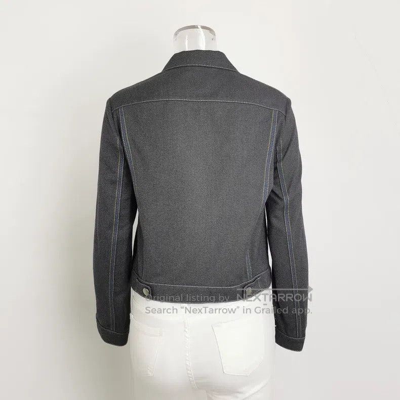 Hermes Hermes Gray cotton short coat Size XS / US 0-2 / IT 36-38 - 3 Thumbnail