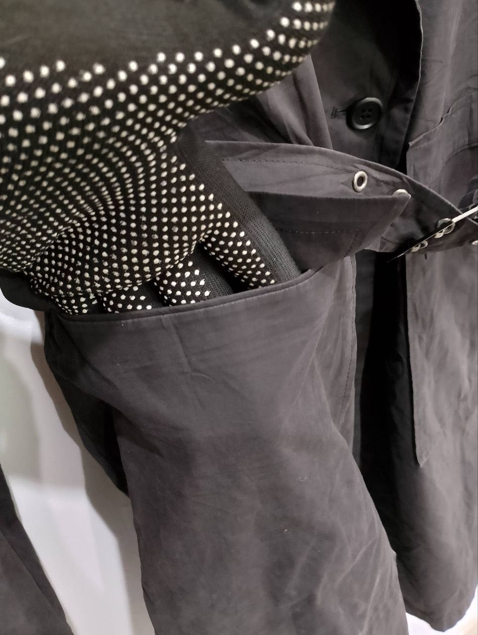 If Six Was Nine PLANET REMIX Made in Japan Black Trench Coats Size S / US 4 / IT 40 - 9 Thumbnail