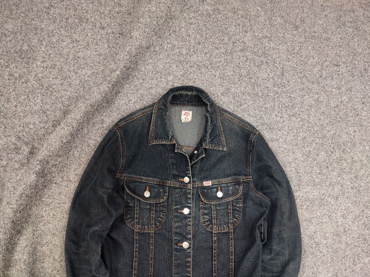 Miss Sixty Vintage Miss Sixty y2k Style Light Blue Denim Button Jacket Size L / US 10 / IT 46 - 1 Thumbnail