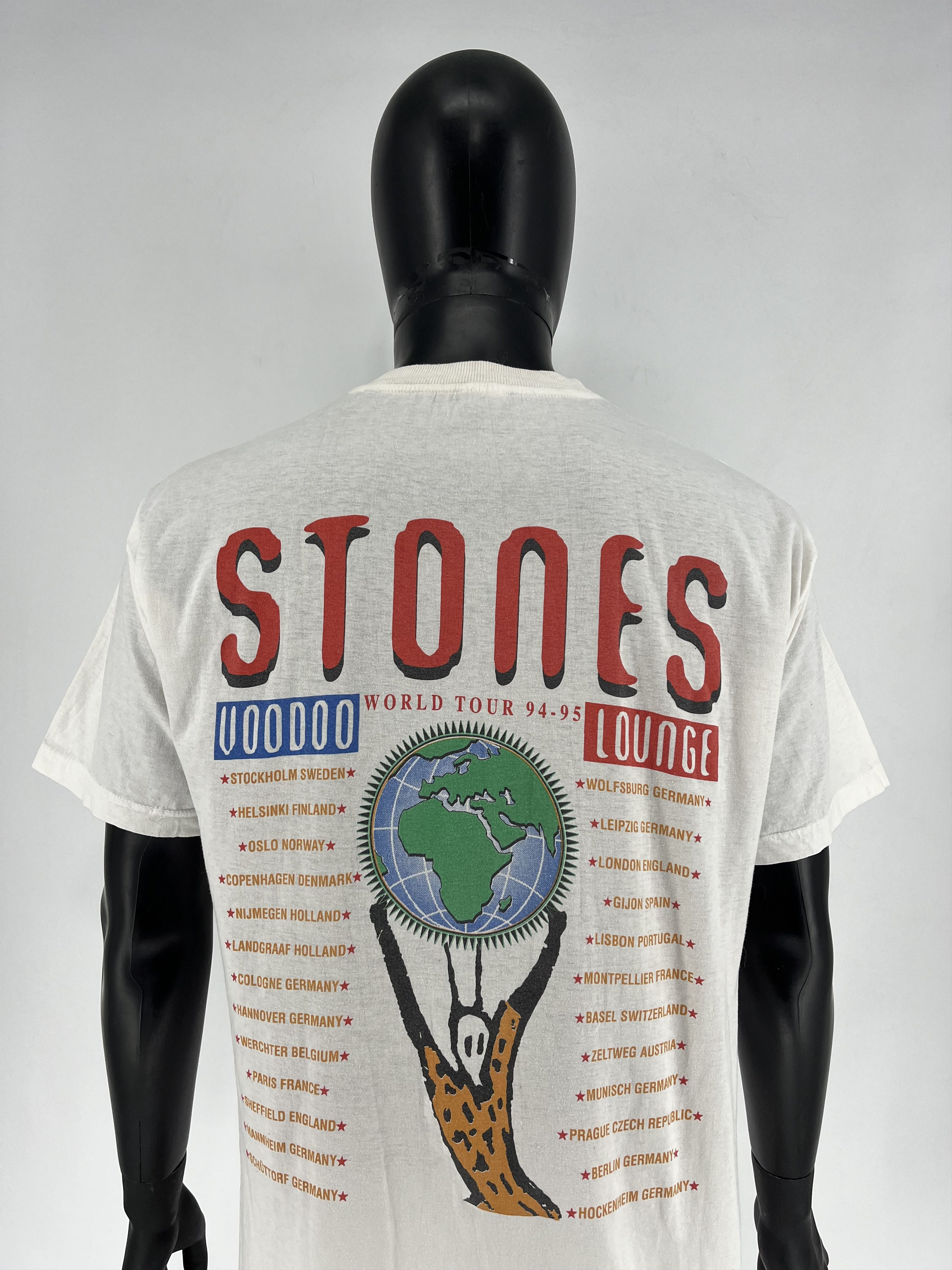 Band Tees × Vintage 1995 vintage Rolling Stones Voodoo Lounge Europe Tour Promo Size US XL / EU 56 / 4 - 9 Thumbnail