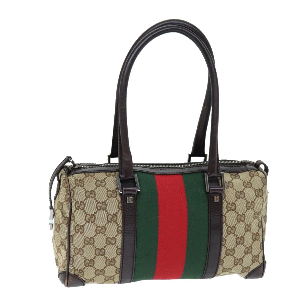 Gucci Gg Canvas Beige Canvas Handbag (Pre-Owned) Size ONE SIZE - 1 Thumbnail