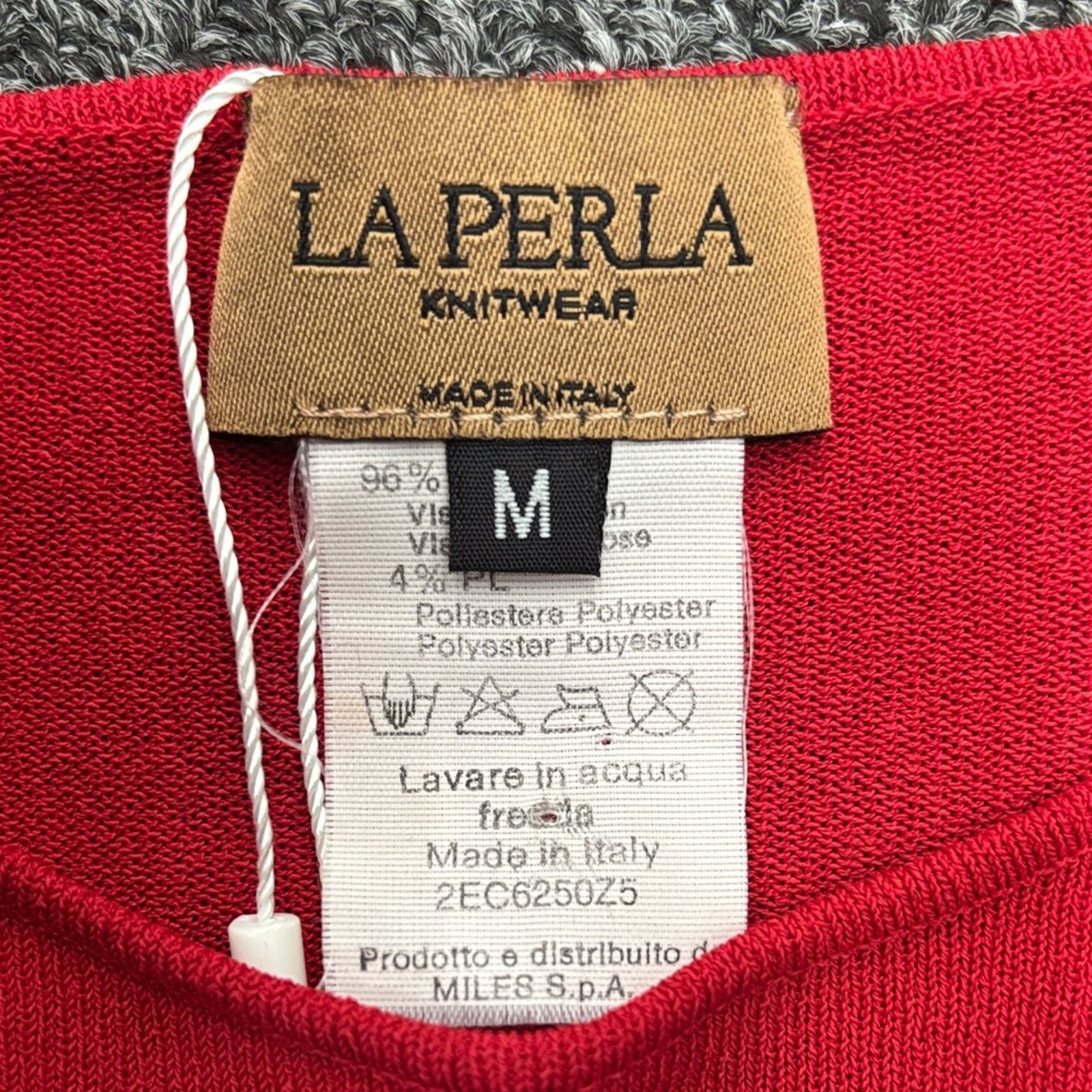 La Perla La Perla Red and Cream Striped Blouse Size M Size M / US 6-8 / IT 42-44 - 4 Thumbnail