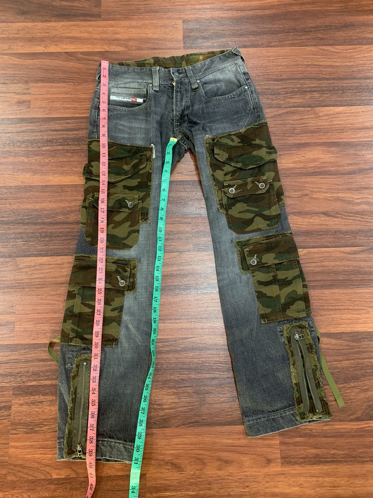 If Six Was Nine × Nicole Club 💥Rare💥Nicole Club For Men Cargo Jeans Size US 32 / EU 48 - 9 Thumbnail