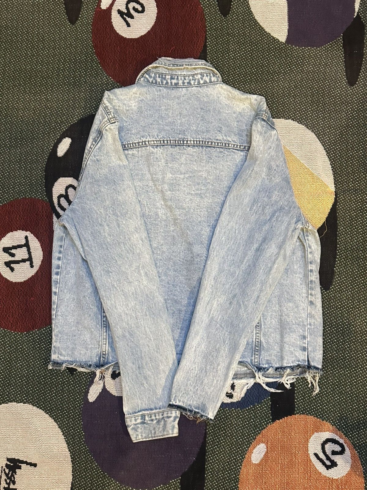 Sample Industries Distressed Denim Jacket Size US M / EU 48-50 / 2 - 1 Thumbnail