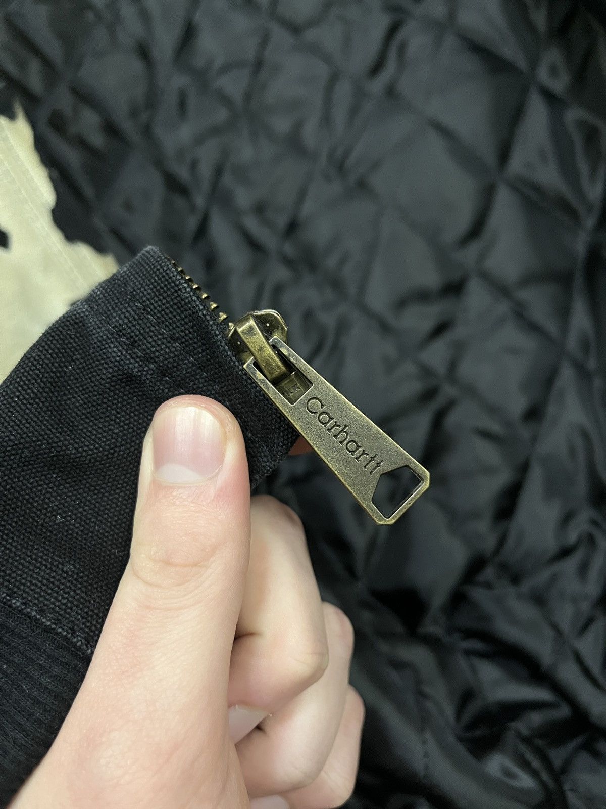 Carhartt Vintage Custom Carhartt Reworked Detroit Jacket Patchwork Size US XL / EU 56 / 4 - 5 Thumbnail