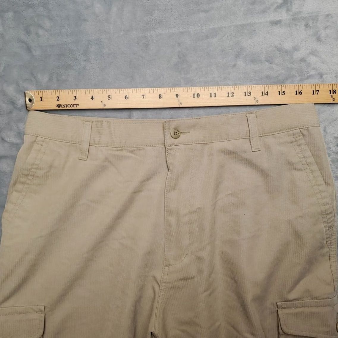 Vintage Trader Bay Shorts Mens 34 Khaki Cargo Utility Hike Outdoor Nature Comfort Casual Beige Reg URL Size US 34 / EU 50 - 5 Thumbnail