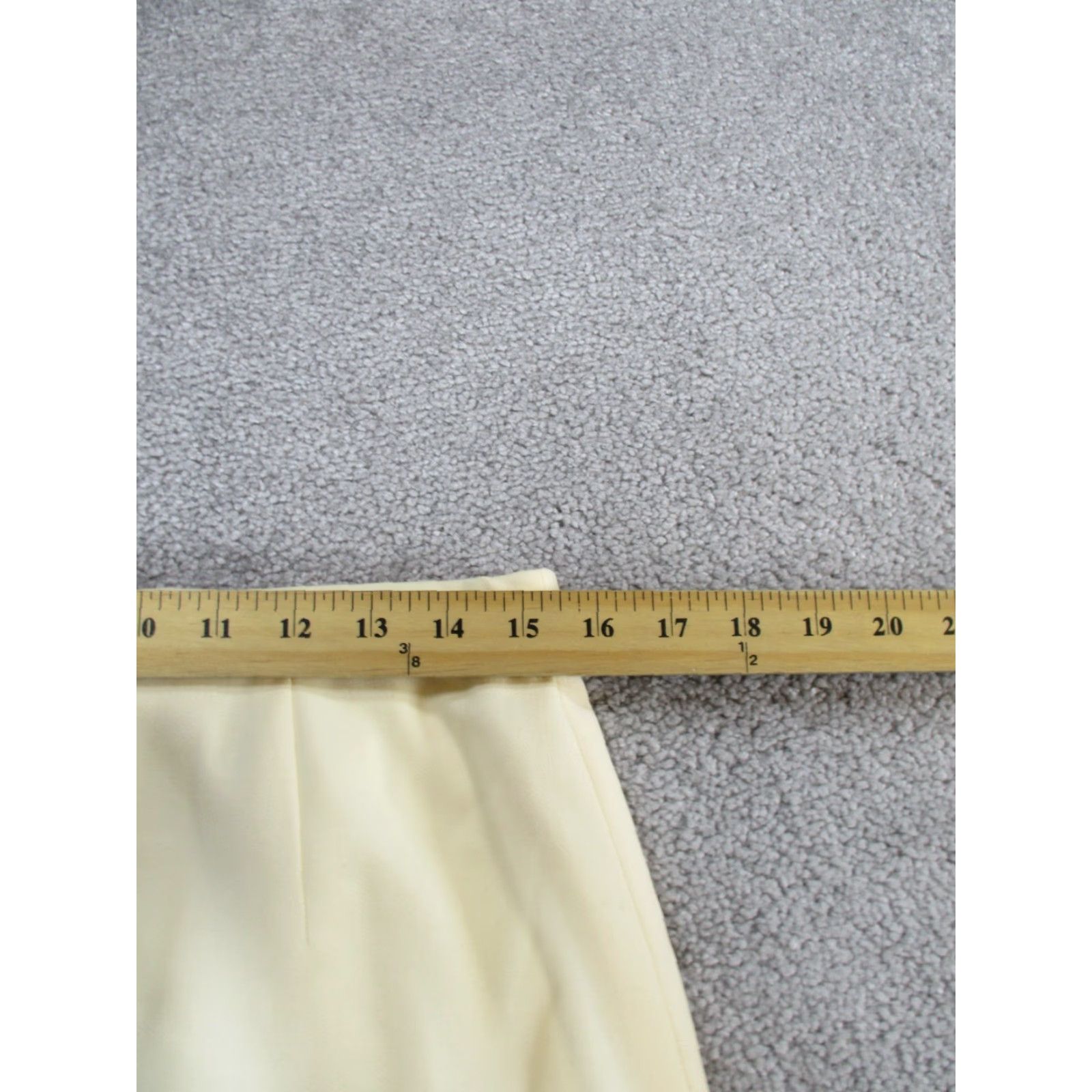 Escada VINTAGE ESCADA Skirt Womens 12 Ivory Wool Knee Length Pencil Zipper Stains - 42 US 12, Solid, Business Casual Party/Cocktail - (Mens, Womens) Size 34" / US 12 / IT 48 - 6 Thumbnail