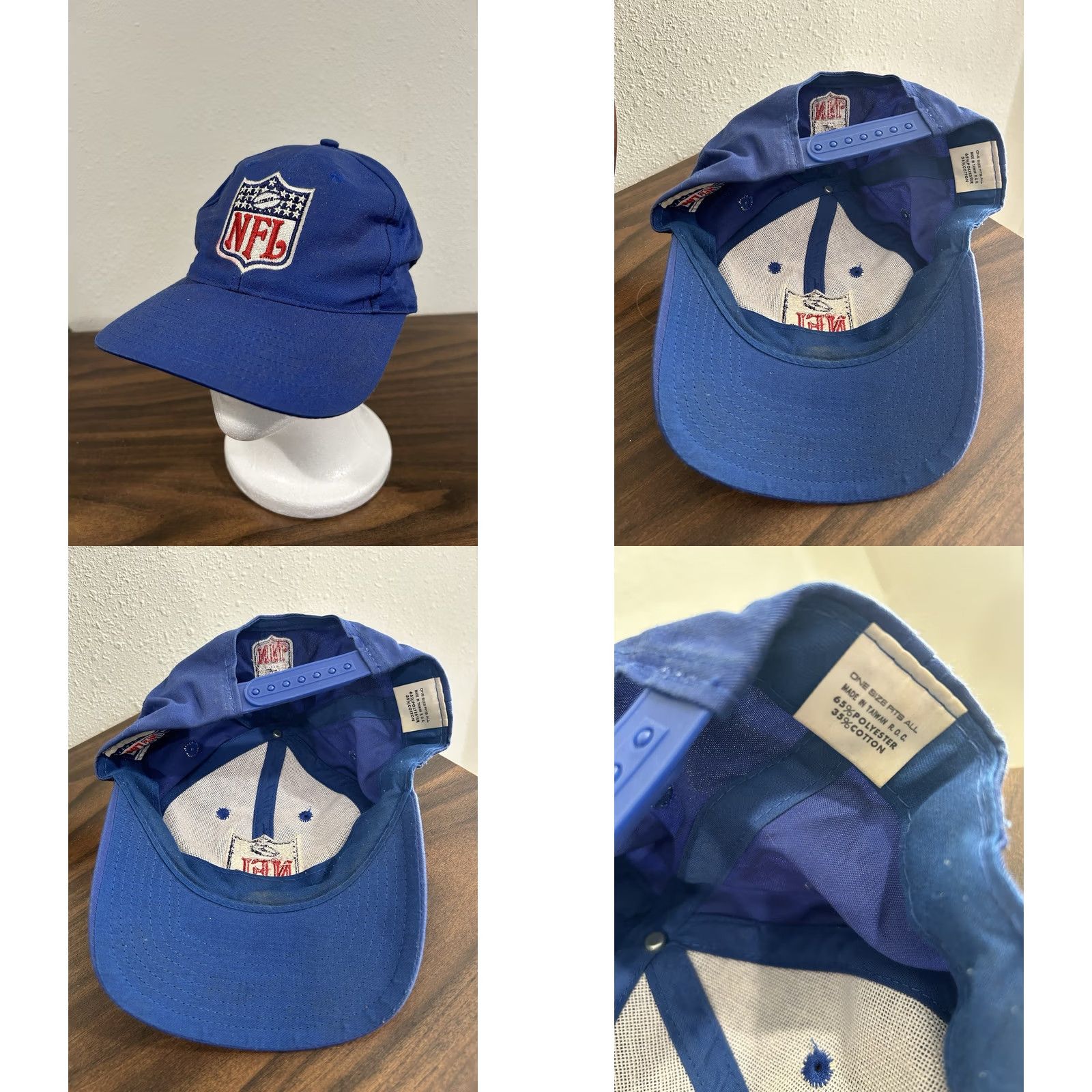 NFL NFL Pro Line Baseball Cap Hat Men One Size Blue Adjustable Embroider Sports Classic Hat Size ONE SIZE - 8 Thumbnail