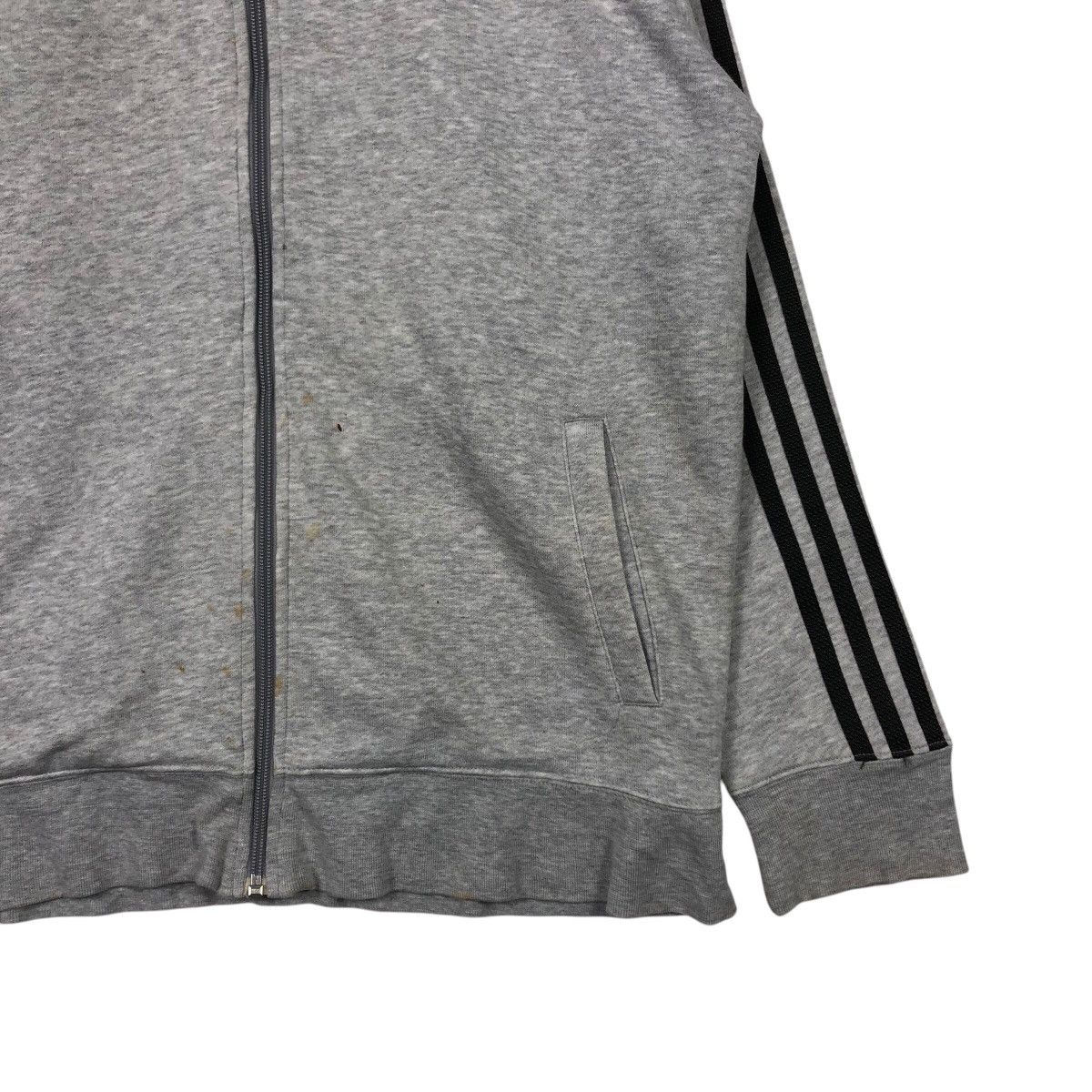 Adidas Adidas 3Stripes Track Jacket Classic Grey ZipUp Minimal Logo Size US M / EU 48-50 / 2 - 6 Thumbnail