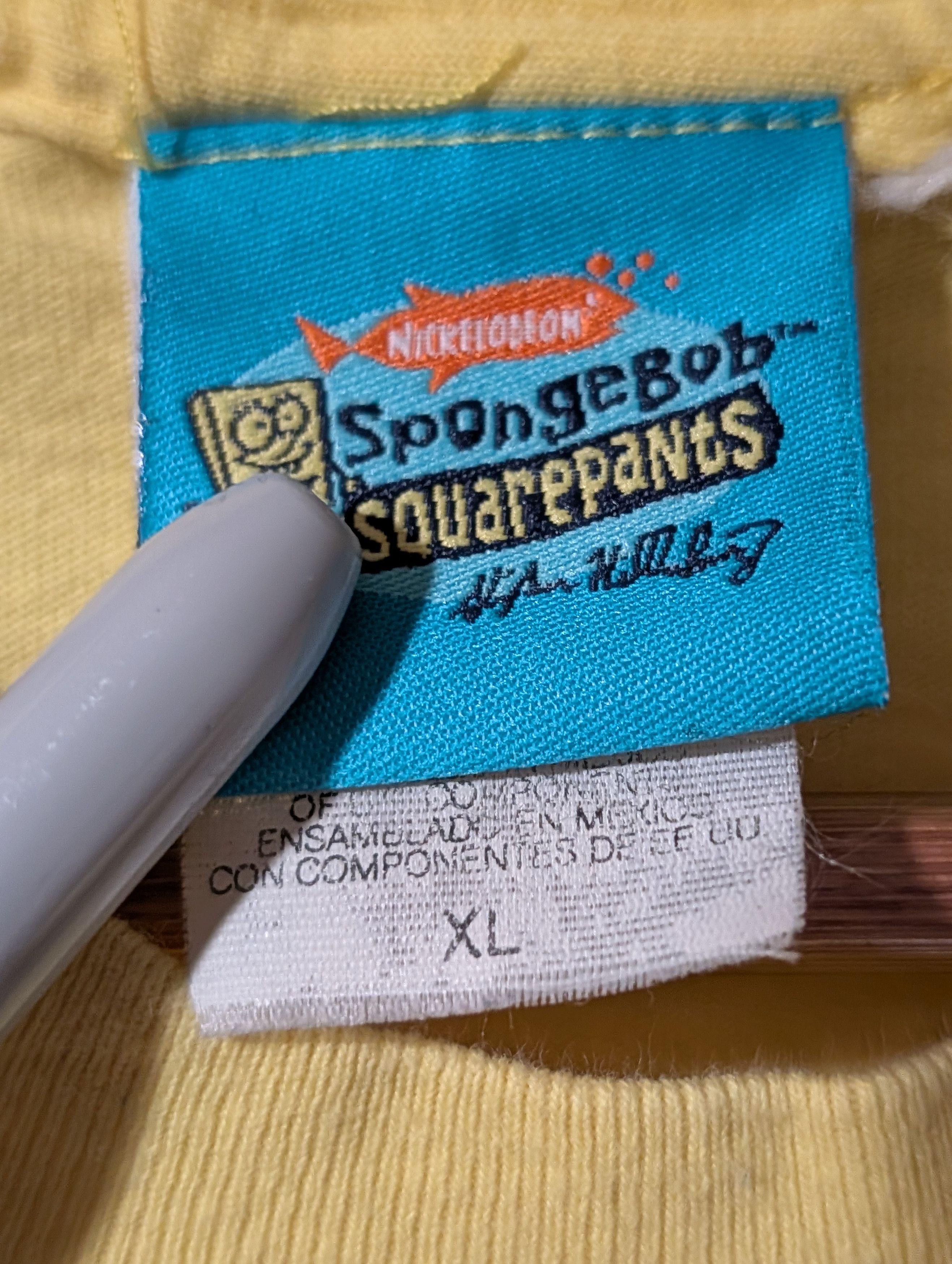 Nickelodeon Vintage 2002 SpongeBob SquarePants T Shirt Nickelodeon Size US XL / EU 56 / 4 - 3 Thumbnail