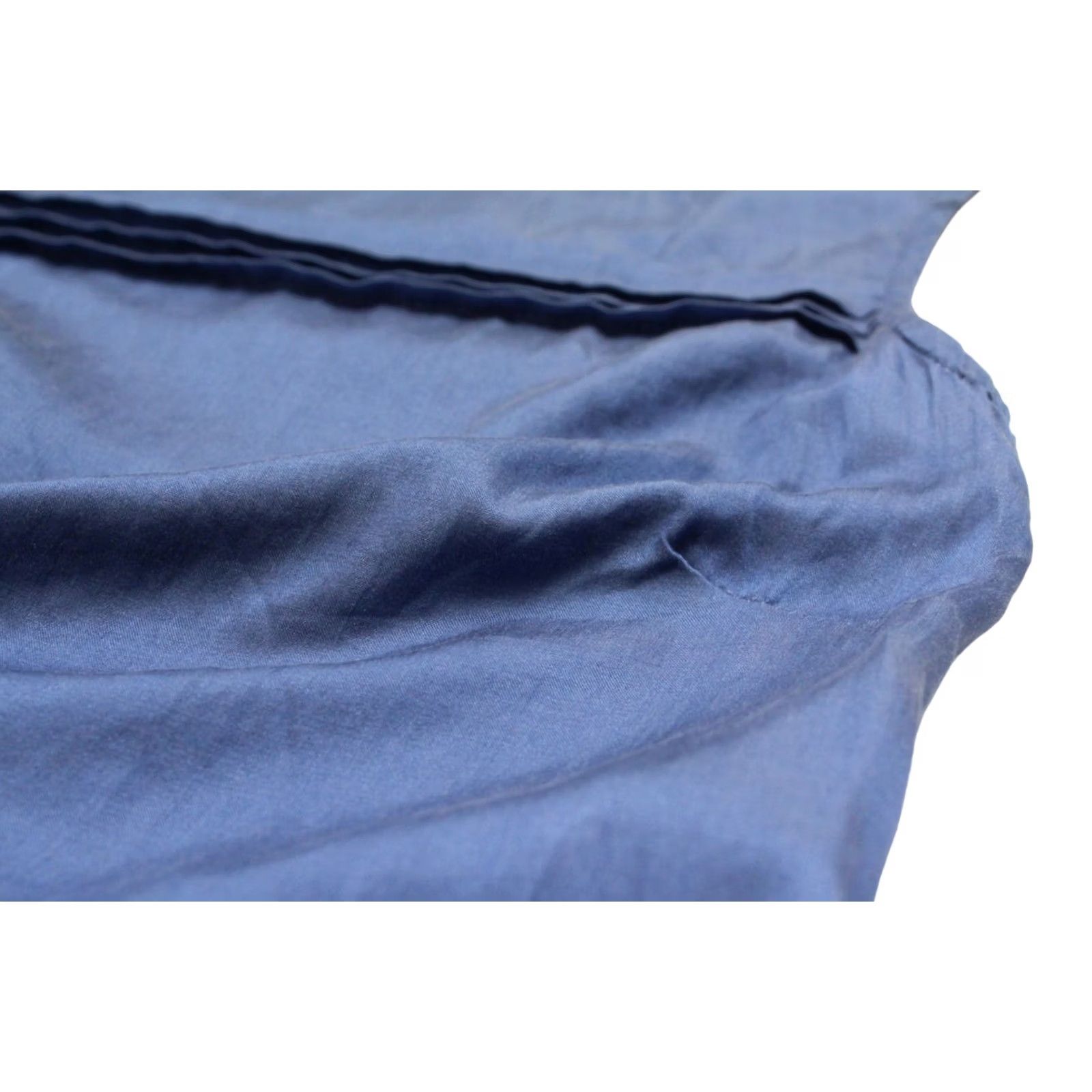 Massimo Dutti MASSIMO DUTTI 6731 T-Shirt Women Sleeveless Silk Blend Blue Size S / US 4 / IT 40 - 5 Thumbnail
