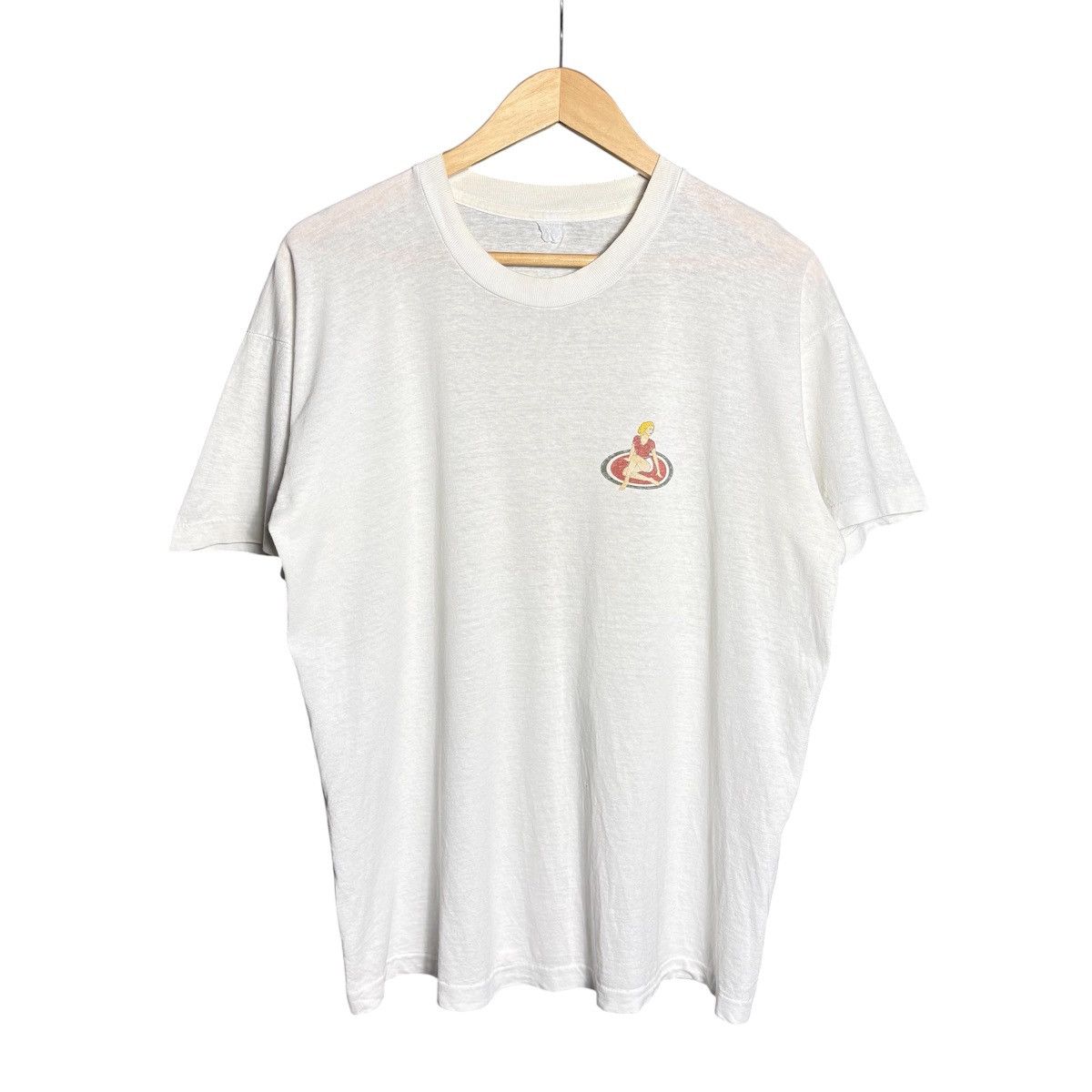 Vintage Vintage 90s Women Graphic Single Stitch T-Shirt Size US L / EU 52-54 / 3 - 2 Thumbnail