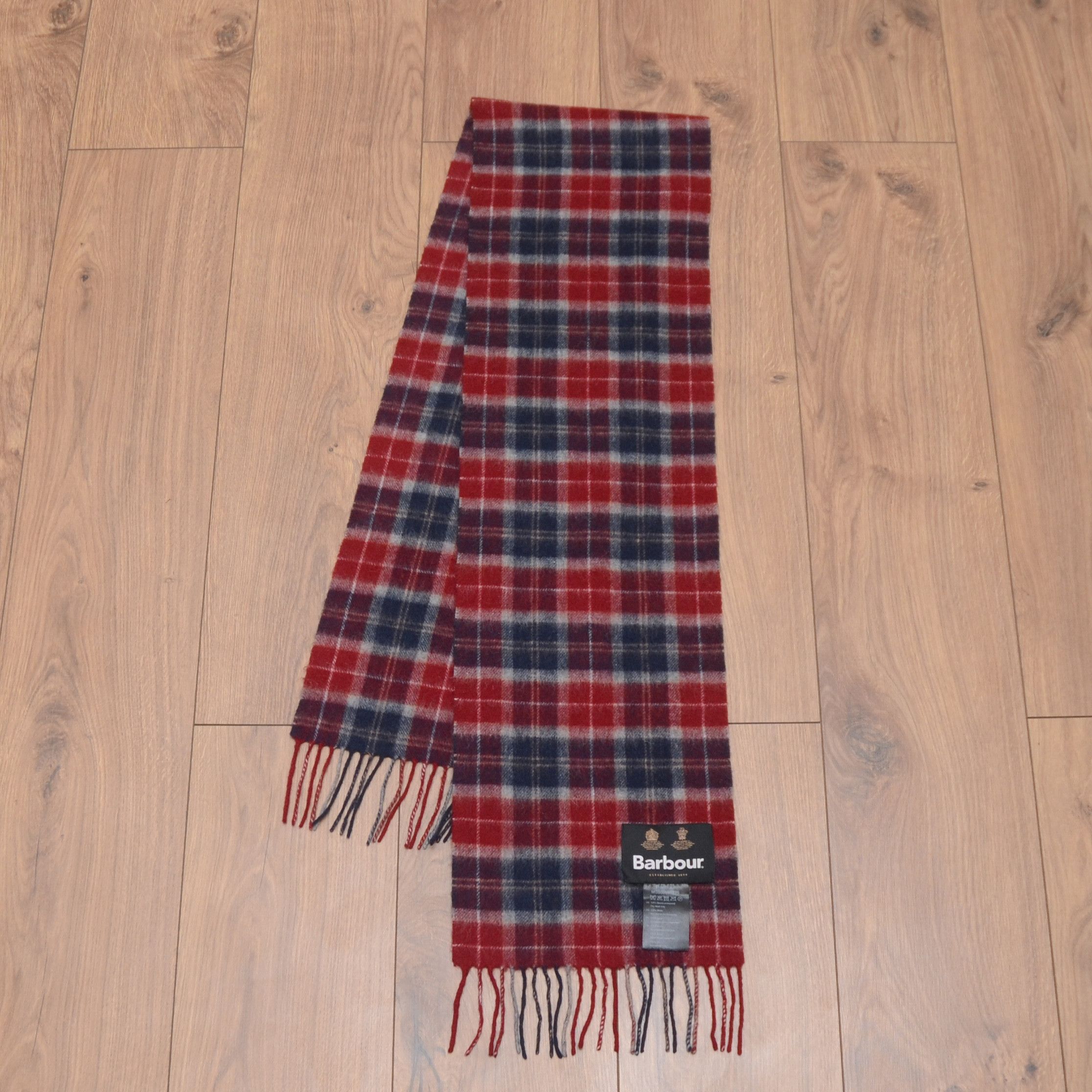 Barbour Barbour Winter Tartan Nova Check 100% Lambswool Scarf Unisex Size ONE SIZE - 4 Thumbnail