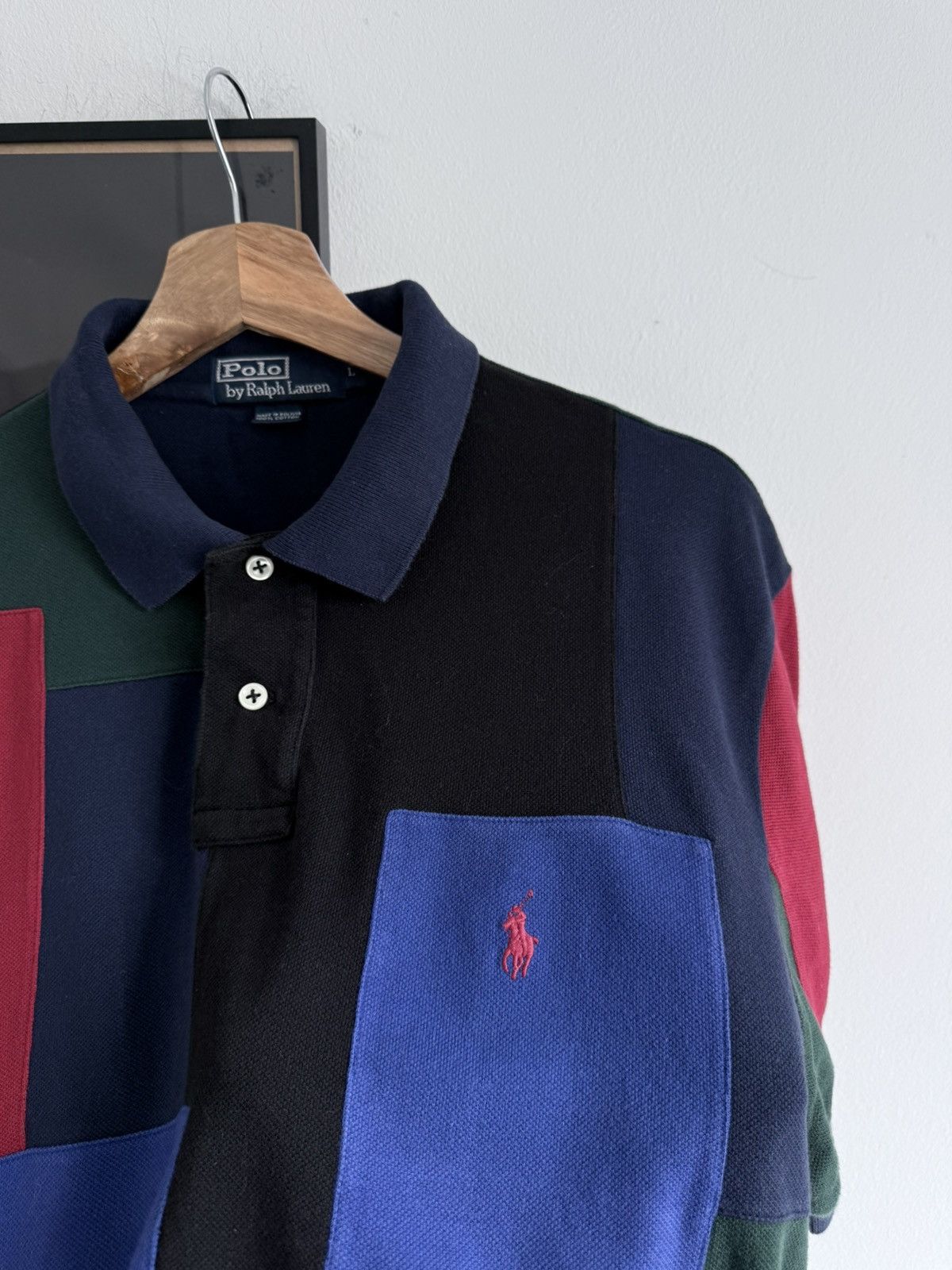 Polo Ralph Lauren Polo Ralph Lauren patchwork t-shirt 90’s vintage Size US L / EU 52-54 / 3 - 4 Thumbnail