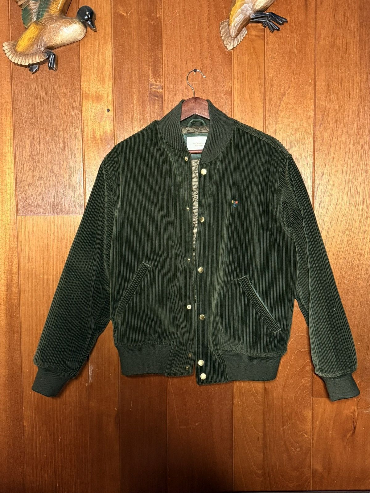 Aime Leon Dore Aimé Leon Dore Green Corduroy Bomber Jacket - Quilted Lining Size US S / EU 44-46 / 1 - 3 Thumbnail