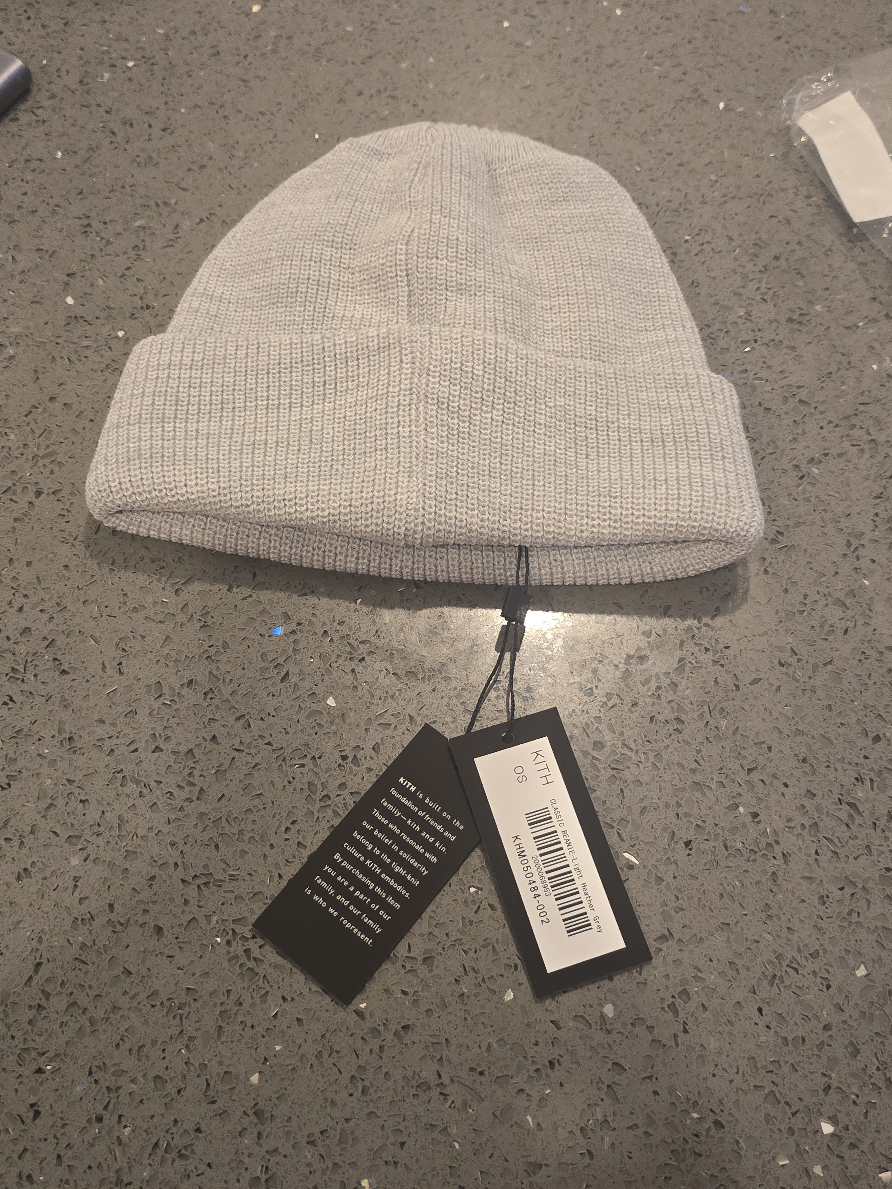 Kith Classic Beanie - Light Heather Grey – Kith Europe