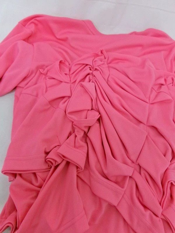 Comme des Garcons Comme Des Garcons Rose stacked pleated short sleeve T-shir Size S / US 4 / IT 40 - 4 Thumbnail