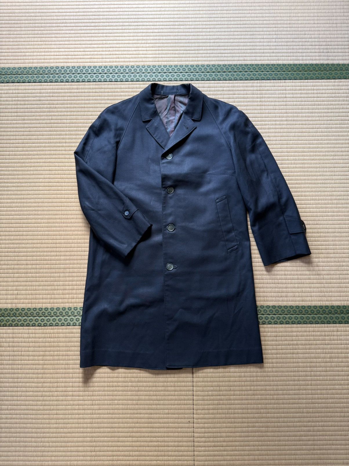 Other Spring&Autumn Vintage 1960s Japanese Serge Raglan Overcoat Size US L / EU 52-54 / 3 - 4 Thumbnail