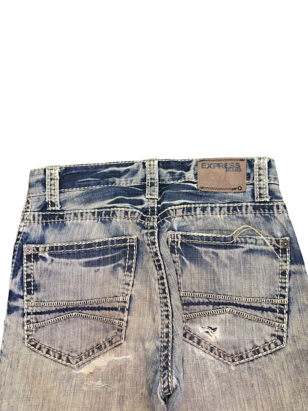 Tornado Mart Vintage Japanese Brand Mud Wash Distress Flare Jeans Size US 30 / EU 46 - 4 Thumbnail
