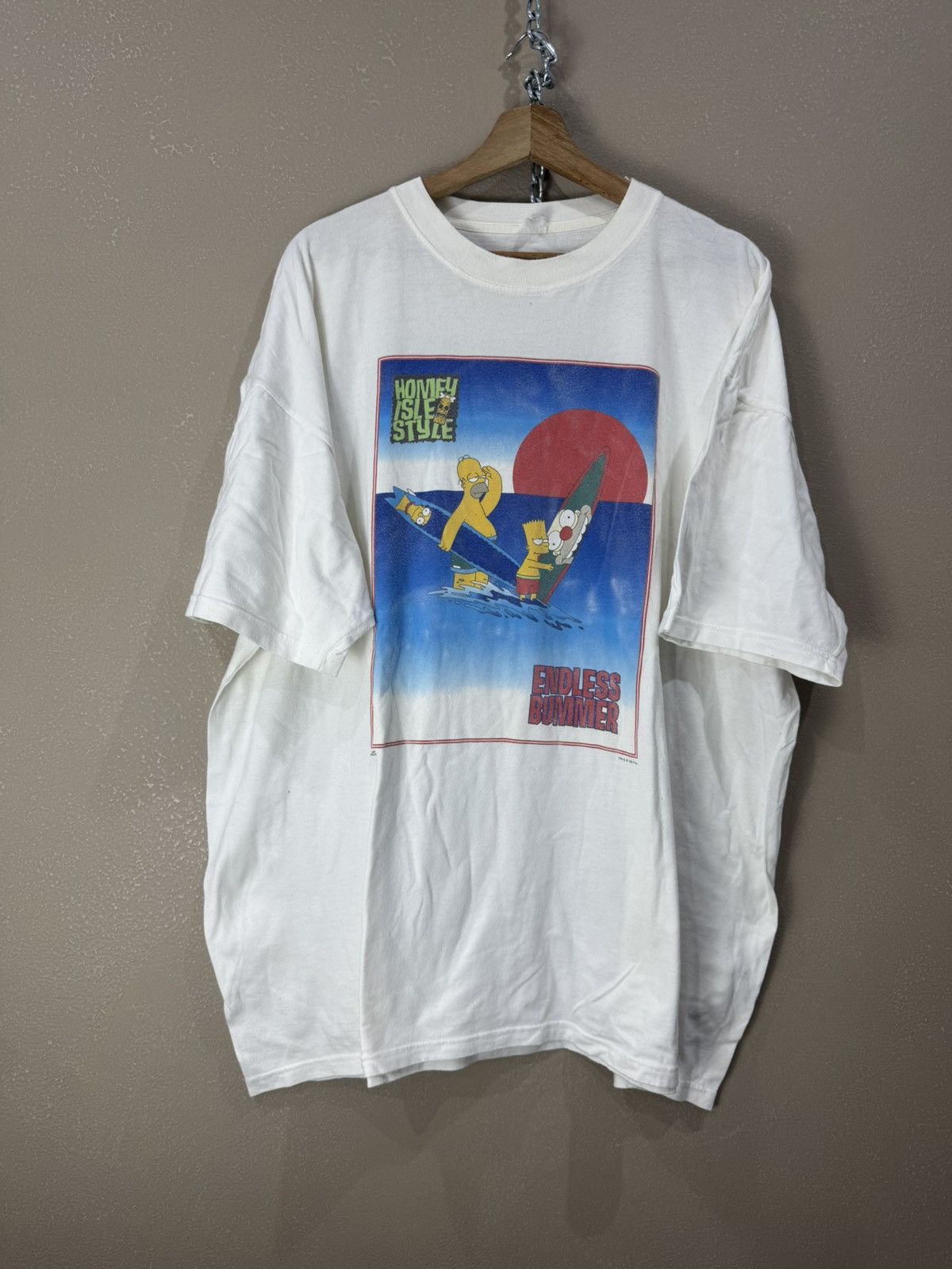 The Simpsons Bart Simpson Bart gang way surf graphic t shirt 90s Size US XL / EU 56 / 4 - 1 Thumbnail