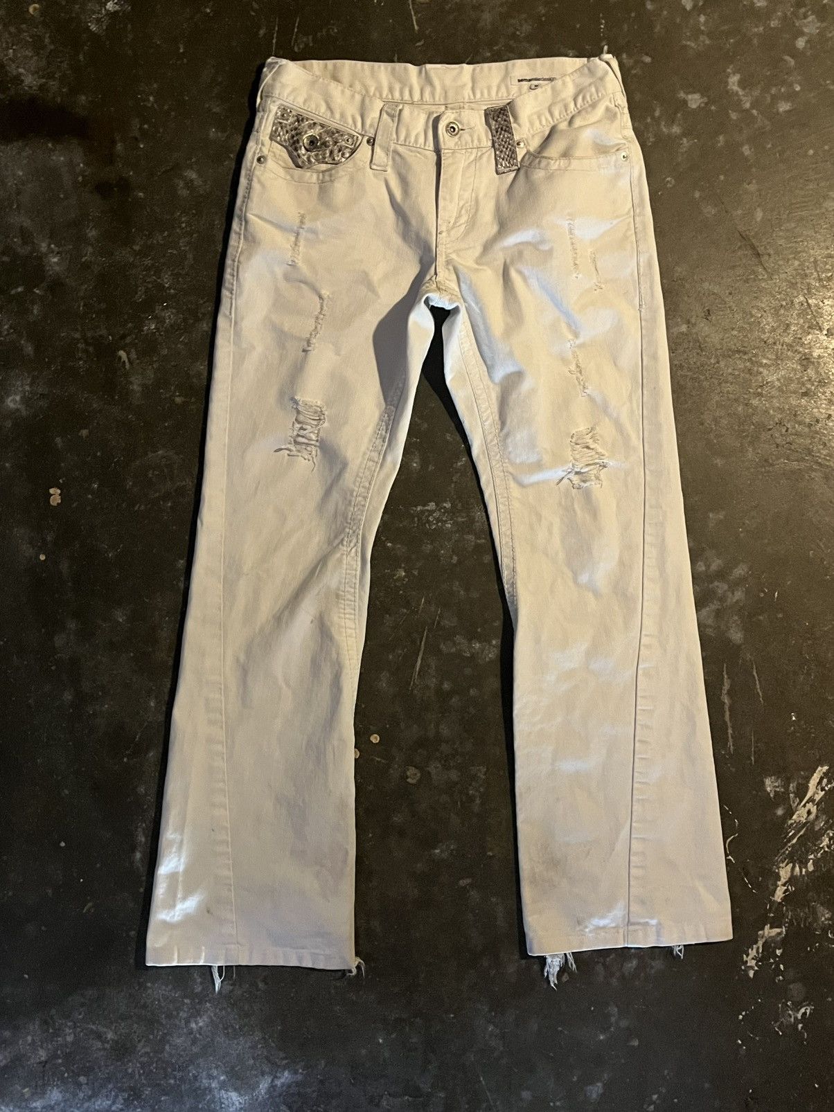semanticdesign semantic design snake skin patch jeans Size US 29 - 1 Thumbnail