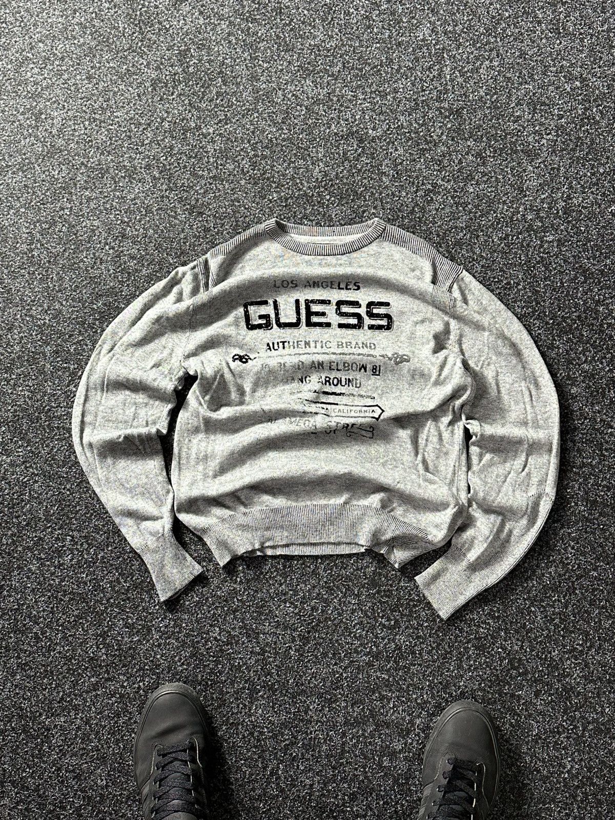 Guess 🚨OPIUM Vintage GUESS Big Logo Y2K T SWEATER LIGHT GOTHIC Size US S / EU 44-46 / 1 - 1 Thumbnail