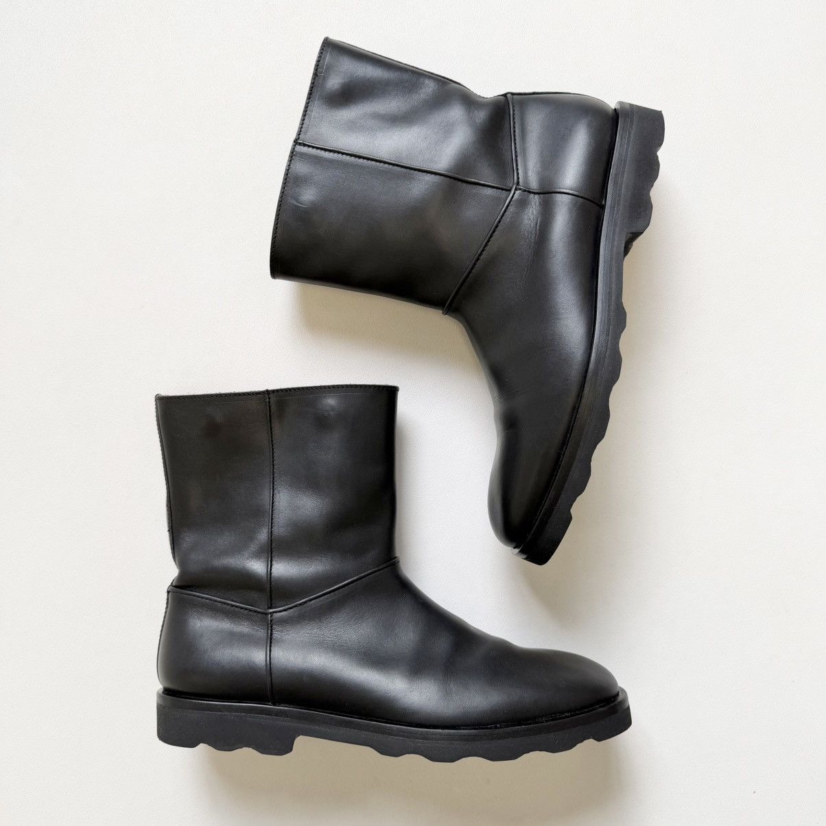 Maison Margiela A/W 11 Black Leather Engineer Boots Size US 11 / EU 44 - 21 Thumbnail