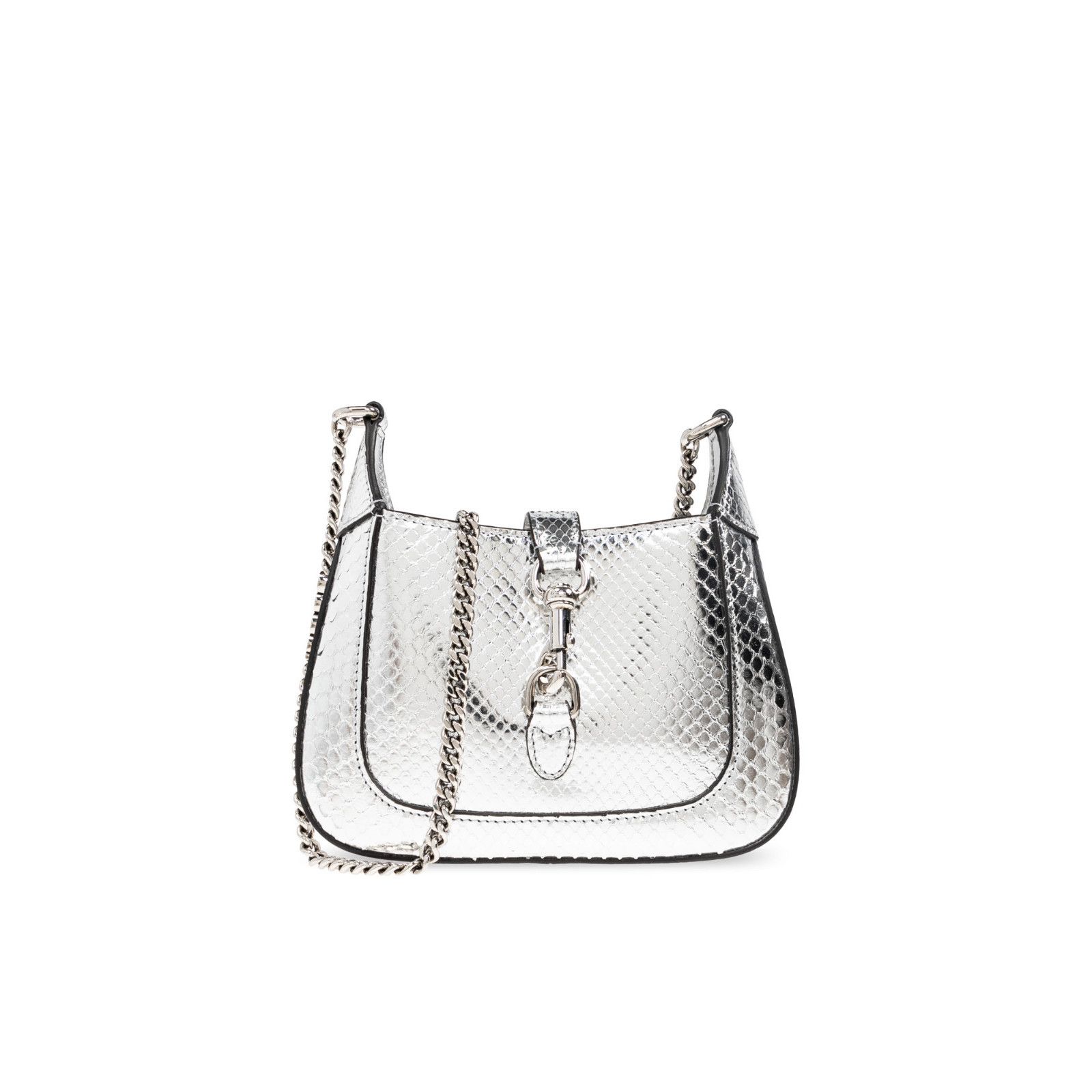 Gucci GUCCI Jackie Notte Silver Leather Shoulder Bag New & Authent Size ONE SIZE - 1 Thumbnail