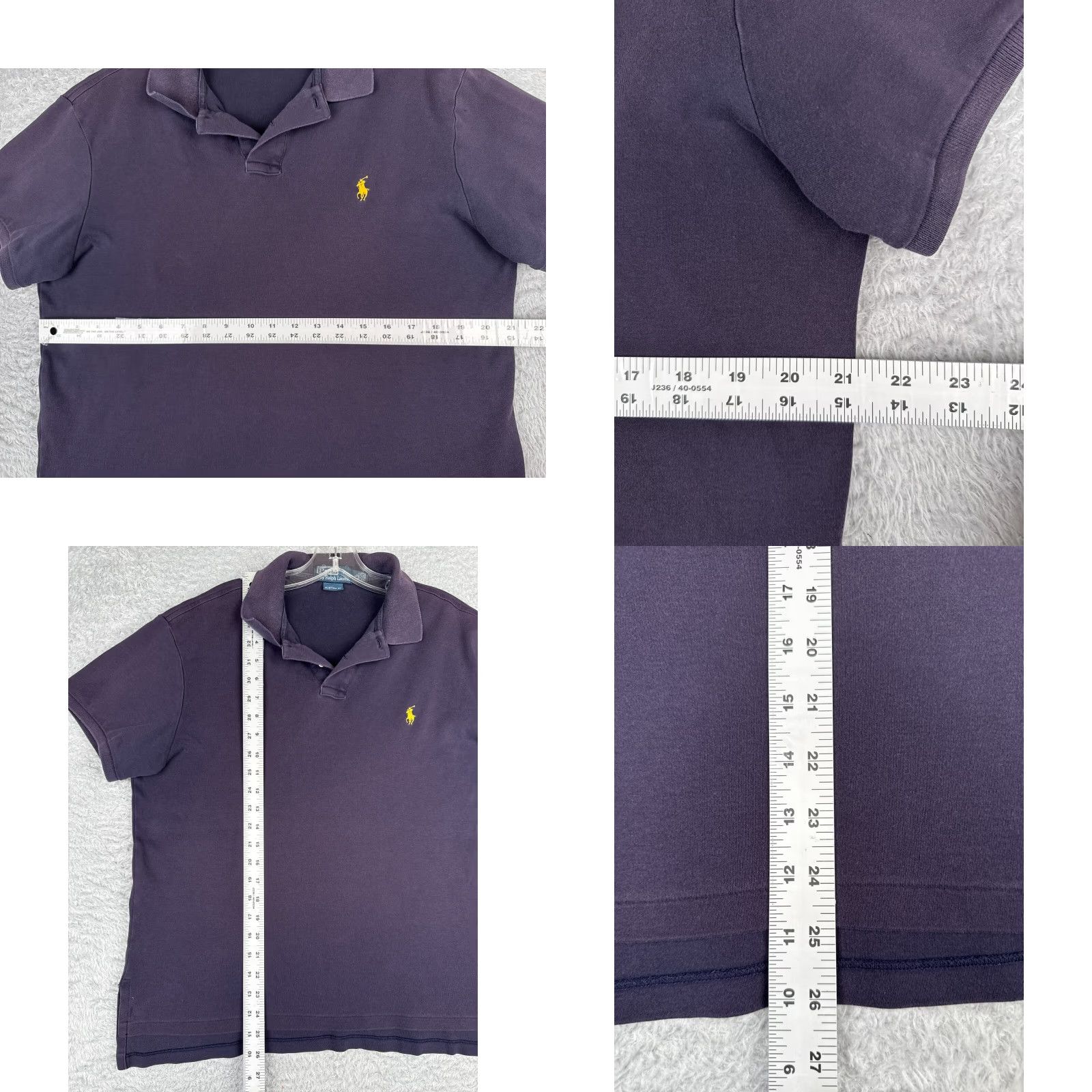 Ralph Lauren VINTAGE Ralph Lauren Polo Shirt Mens Large Blue 100% Cotton Knit Custom Fit Pony Read Size US L / EU 52-54 / 3 - 8 Thumbnail