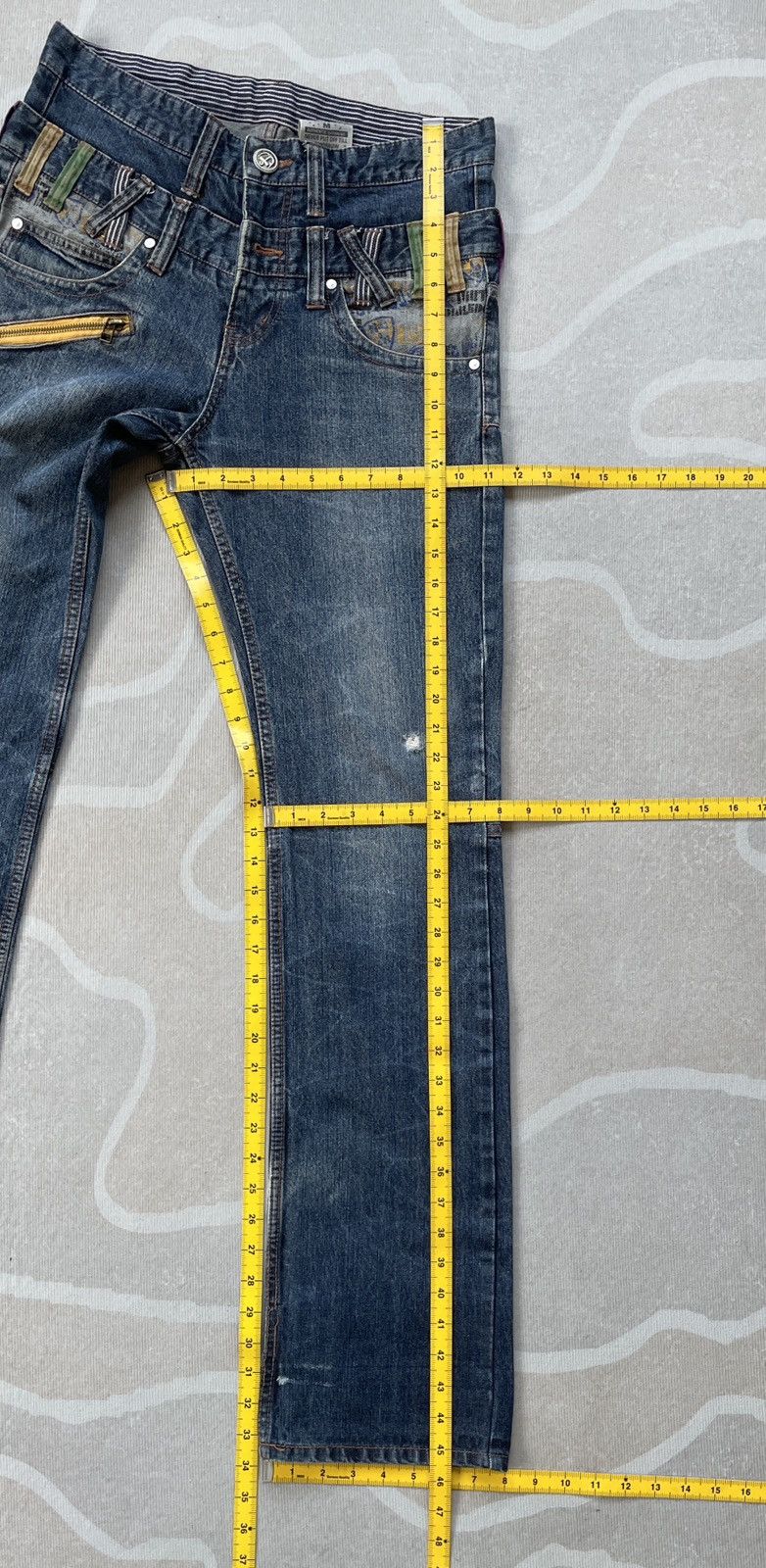 If Six Was Nine Sick Doublefocus Double Waist Jeans (LG111) Size US 31 - 15 Thumbnail