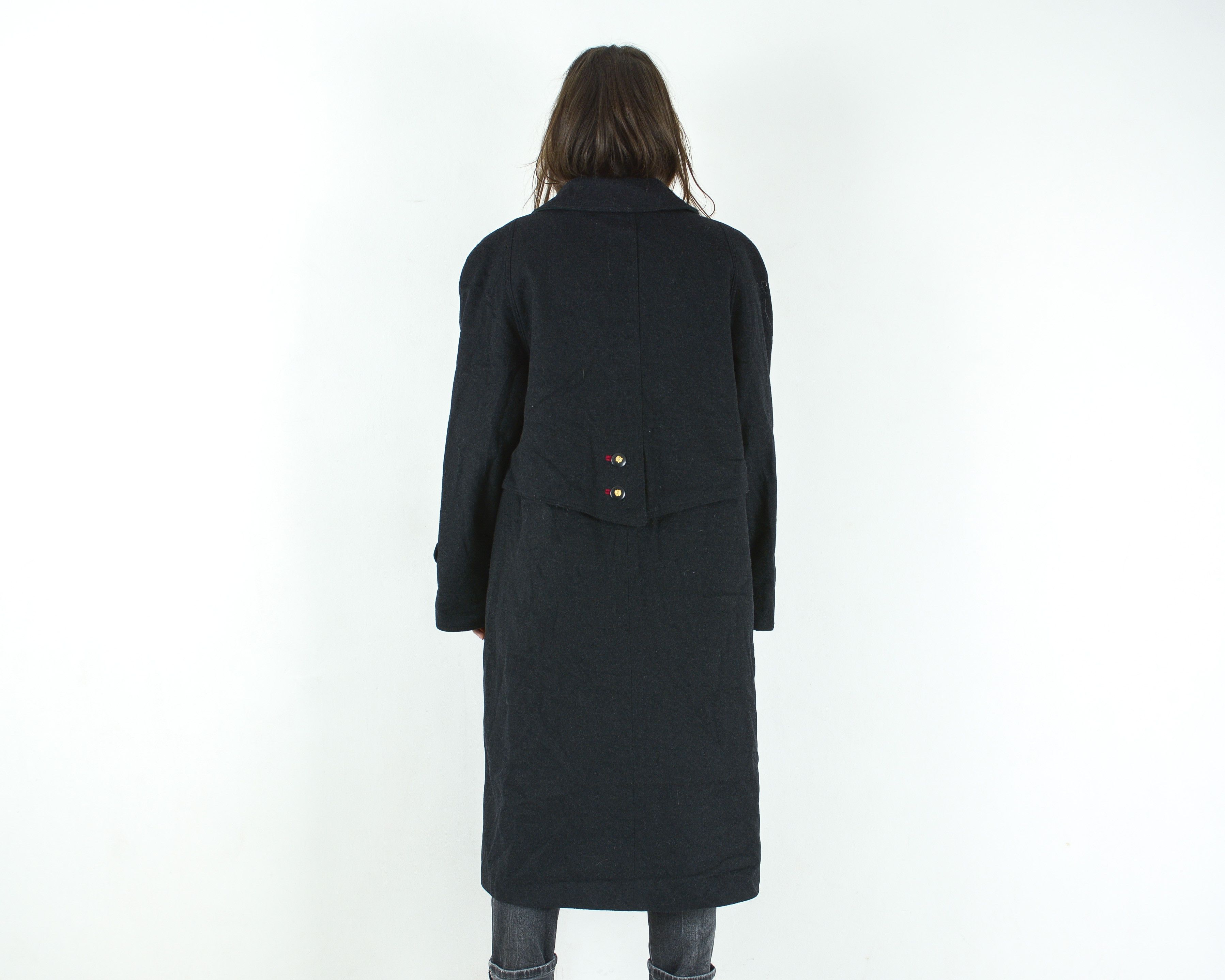 Original Aquila Alpacca Loden 2XL Wool Coat Button Up