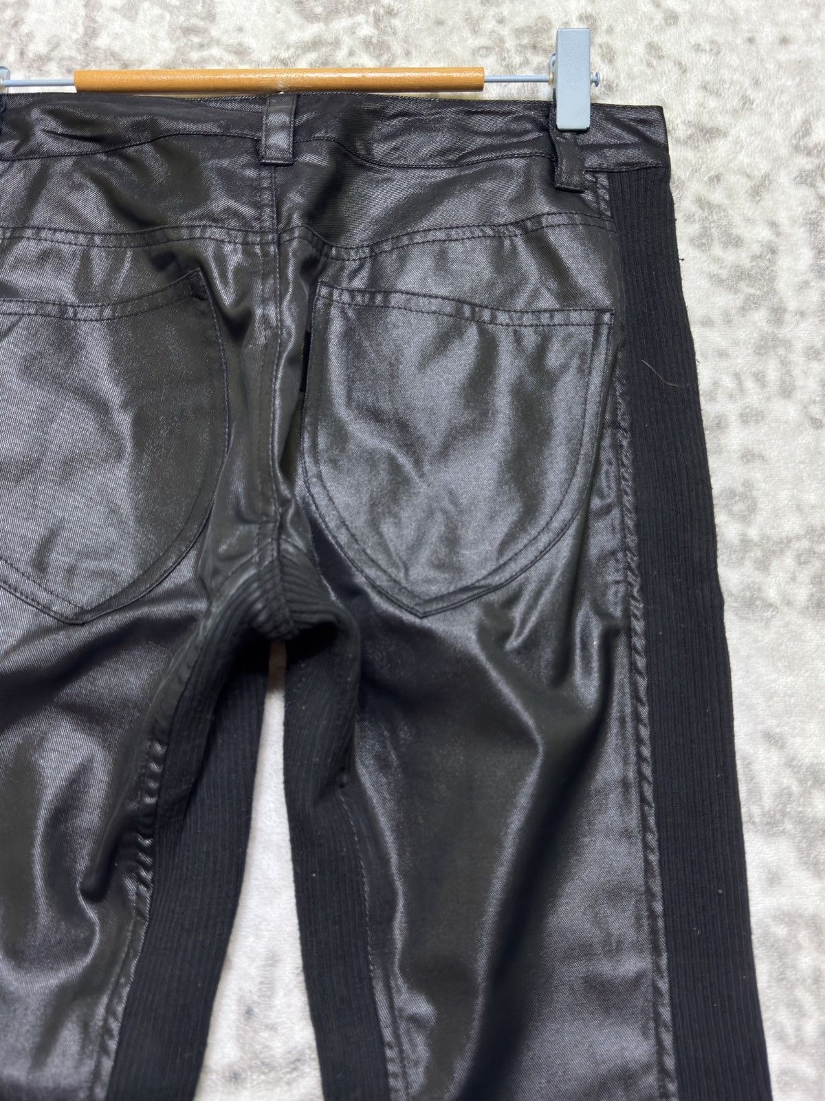 Tornado Mart Vintage Tornado Mart Slim Fit Coated Panel Split Front Pants Size US 29 - 11 Thumbnail