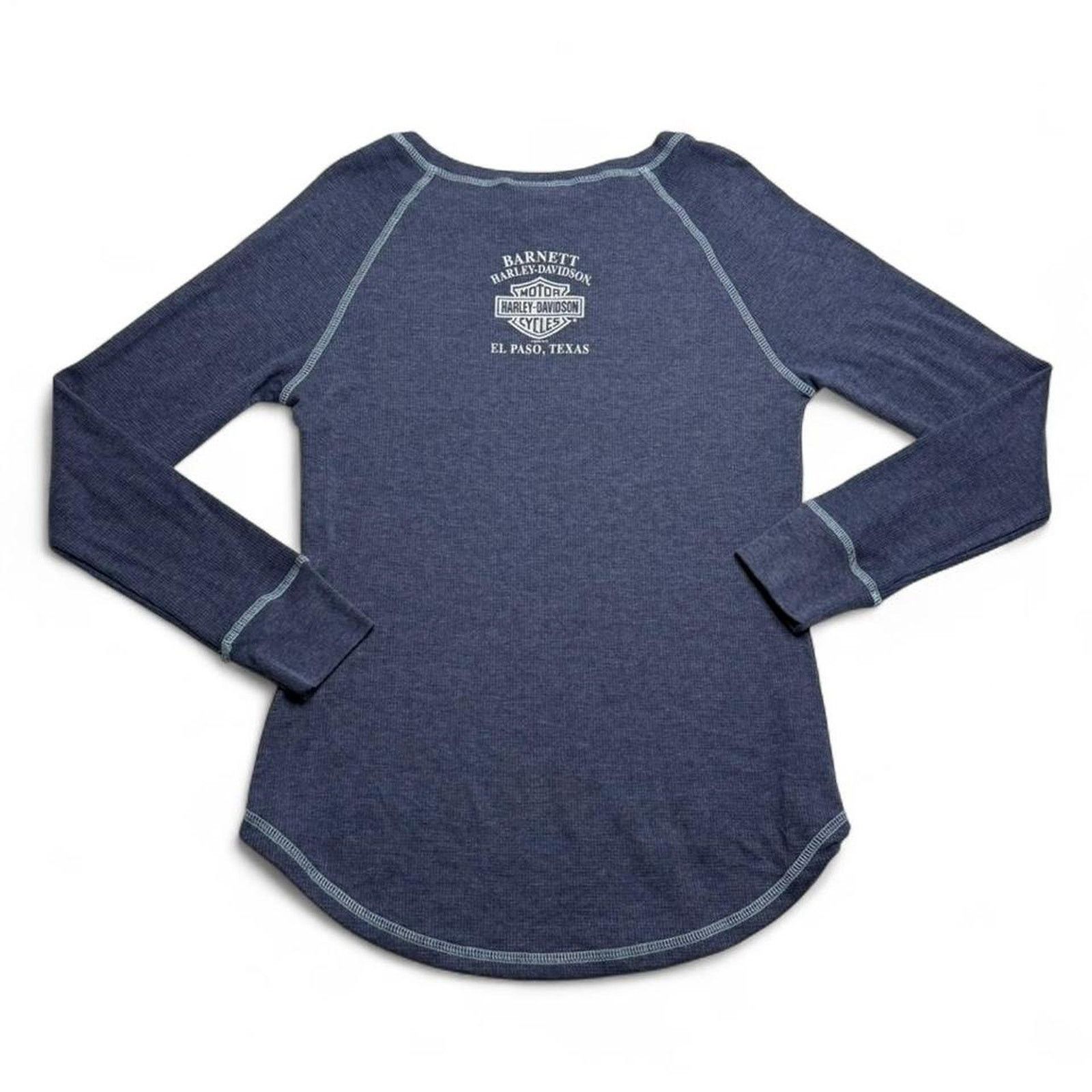 Harley Davidson Harley Davidson navy long sleeve shirt Size L Size L / US 10 / IT 46 - 8 Thumbnail