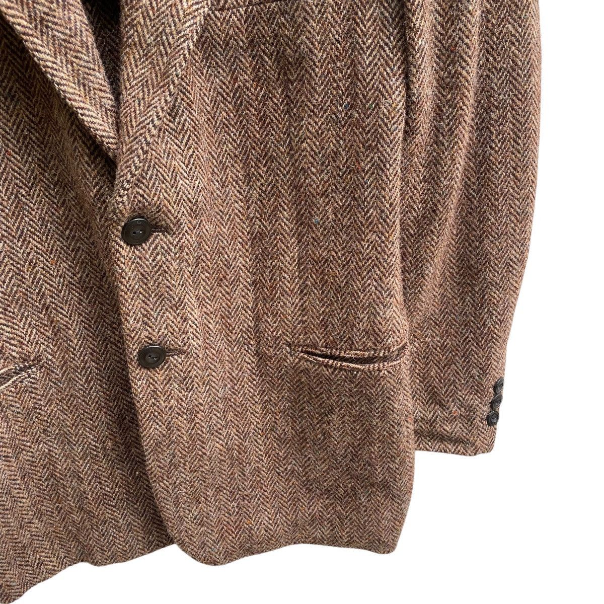 Designer × Harris Tweed × Japanese Brand 💥Vintage Harris Tweed x Grass Men’s Jun Saito Herringbone Size US M / EU 48-50 / 2 - 5 Thumbnail