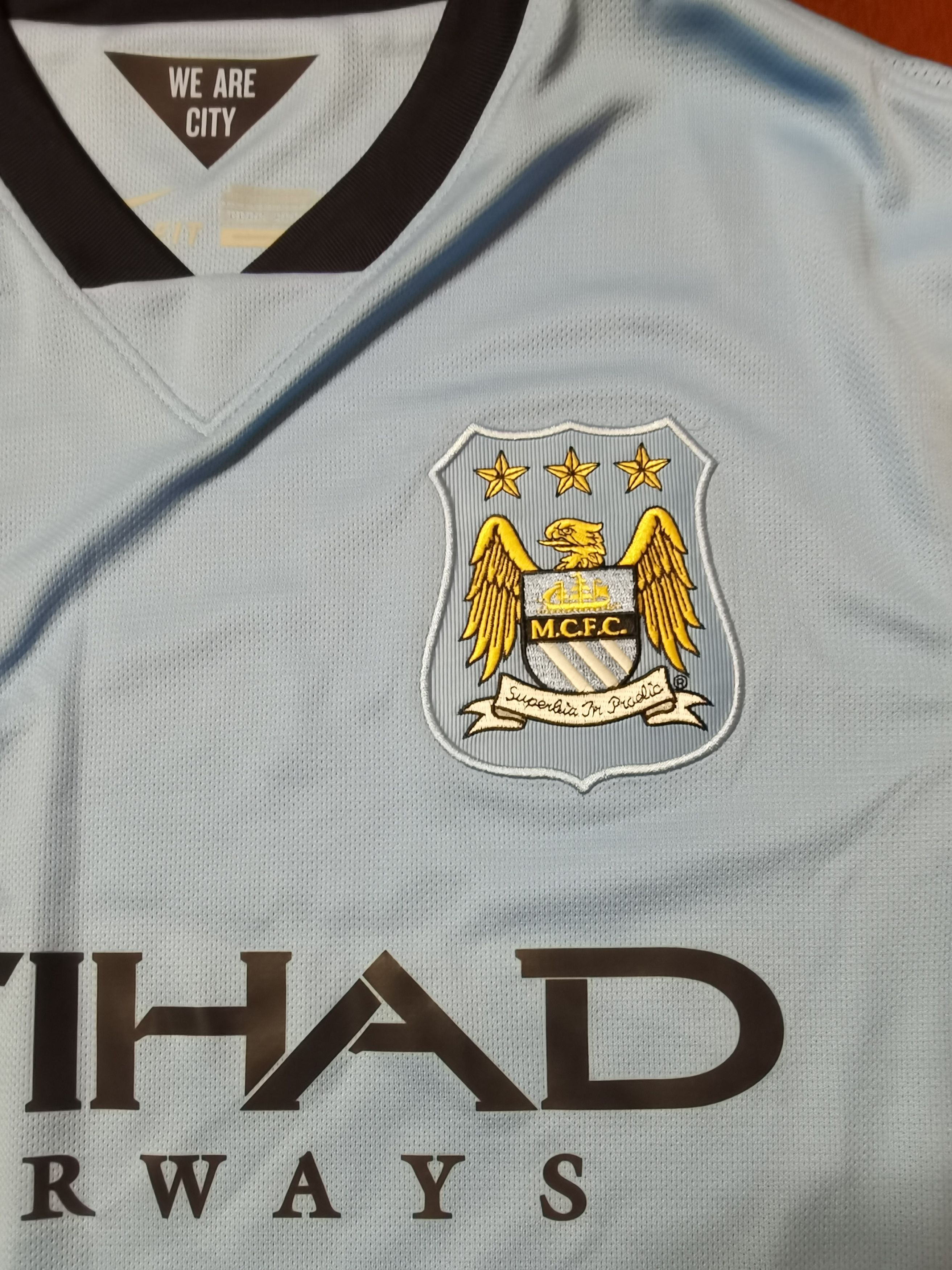 Nike Nike Football Manchester City Authentic Jersey 2014/15 Size US L / EU 52-54 / 3 - 3 Thumbnail