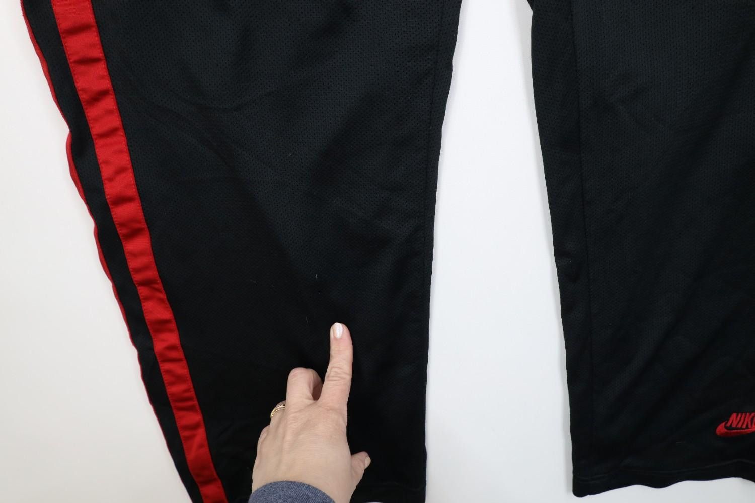 Nike Vintage Y2K Nike Scott Mini Swoosh Mesh Wide Leg Pants Black Size US 36 / EU 52 - 6 Thumbnail