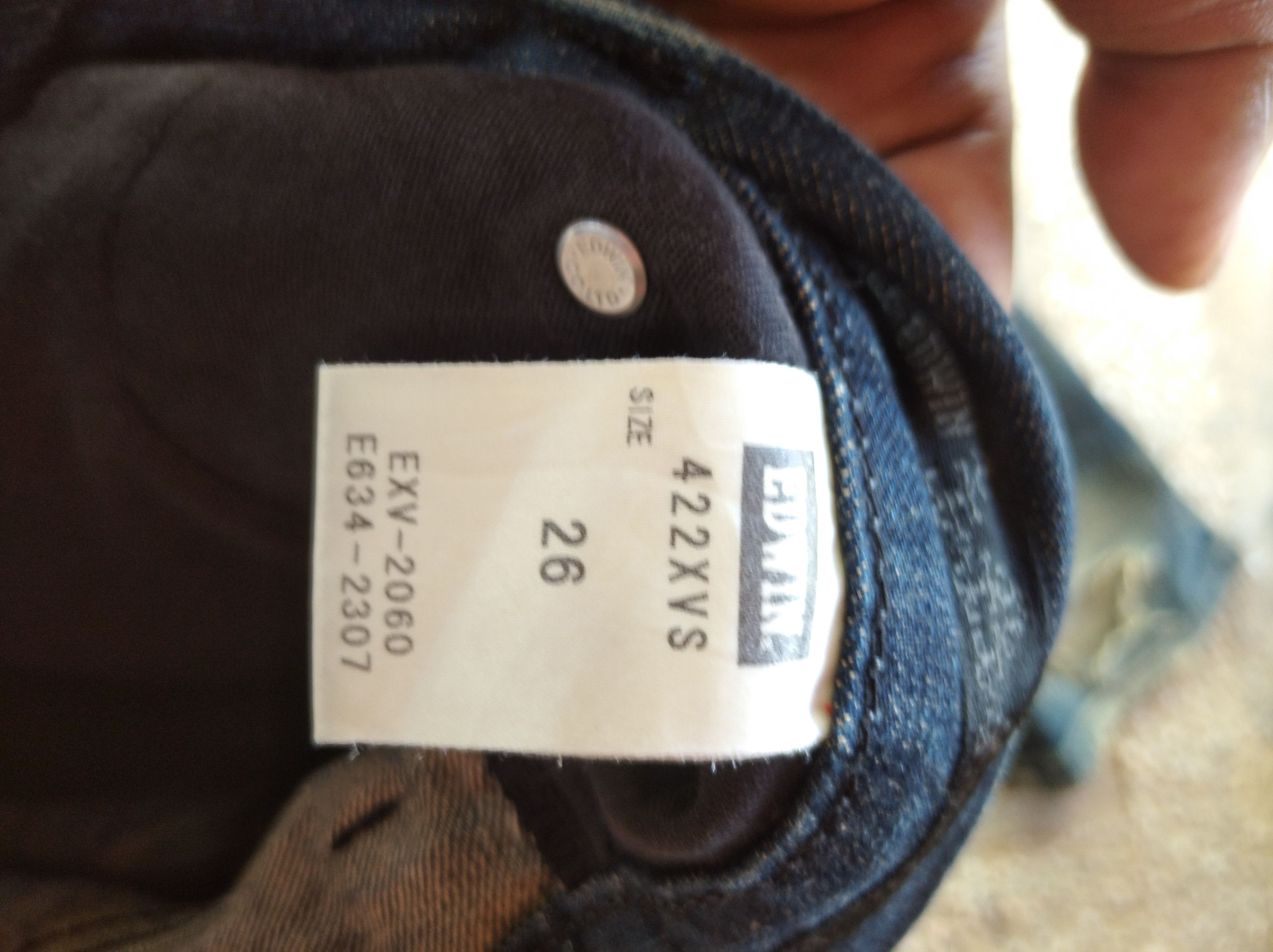 Edwin × If Six Was Nine × Japanese Brand EDWIN XVS FADED Blue JEANS VERY RARE Size US 26 / EU 42 - 10 Thumbnail