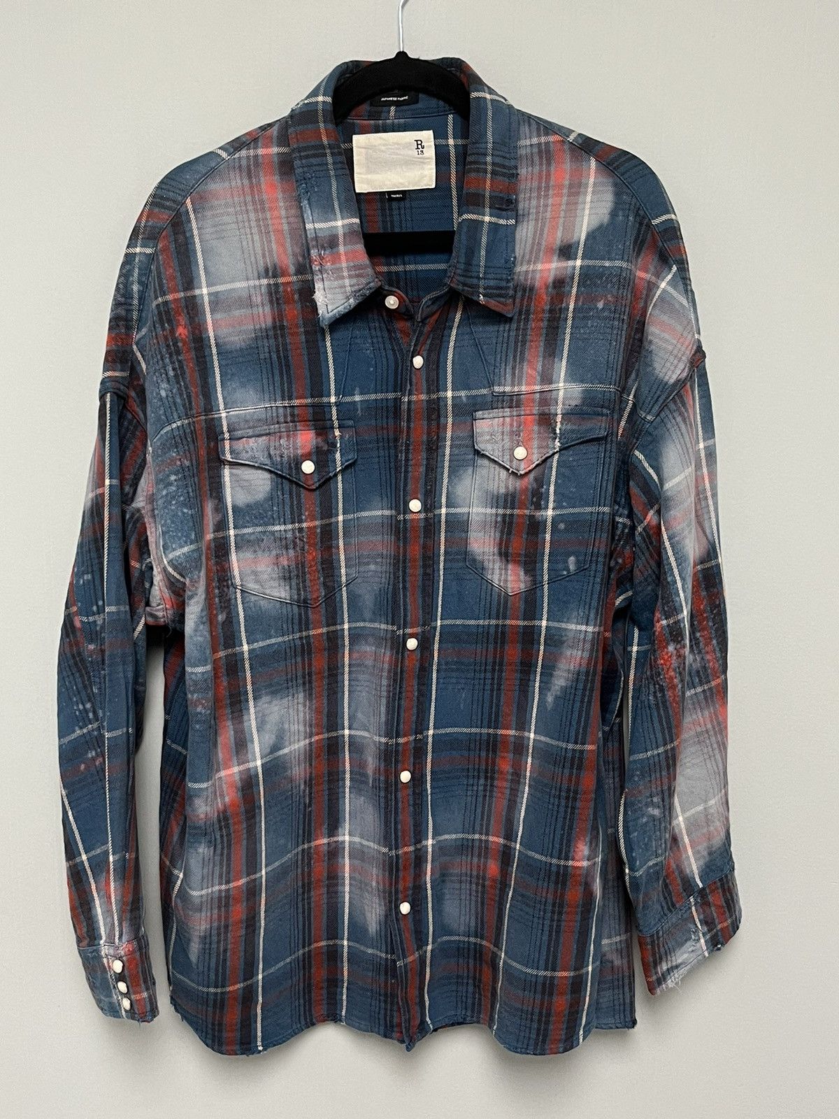 R13 Bleached oversized cowboy shirt. Small Size S / US 4 / IT 40 - 21 Thumbnail