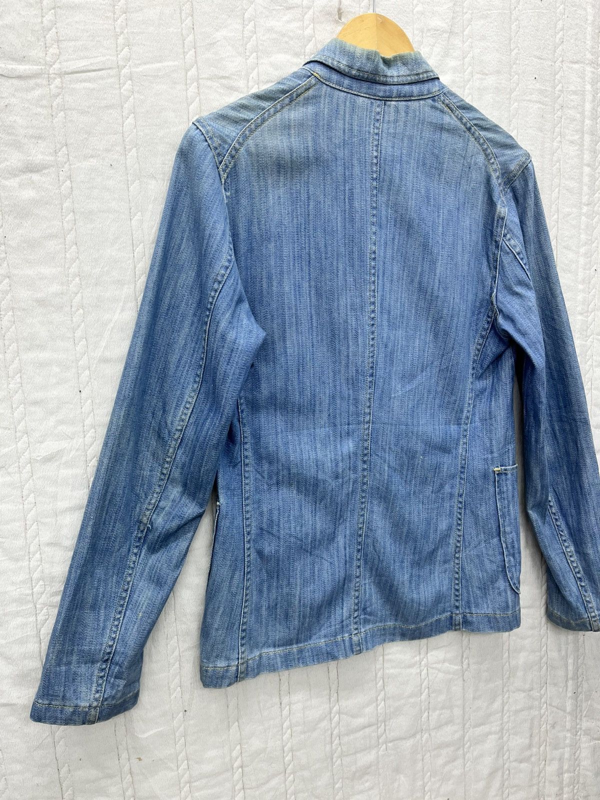 Miu Miu OFFERS🔥MIU MIU BROKEN TWILL DENIM BLAZER JACKET Size US S / EU 44-46 / 1 - 5 Thumbnail